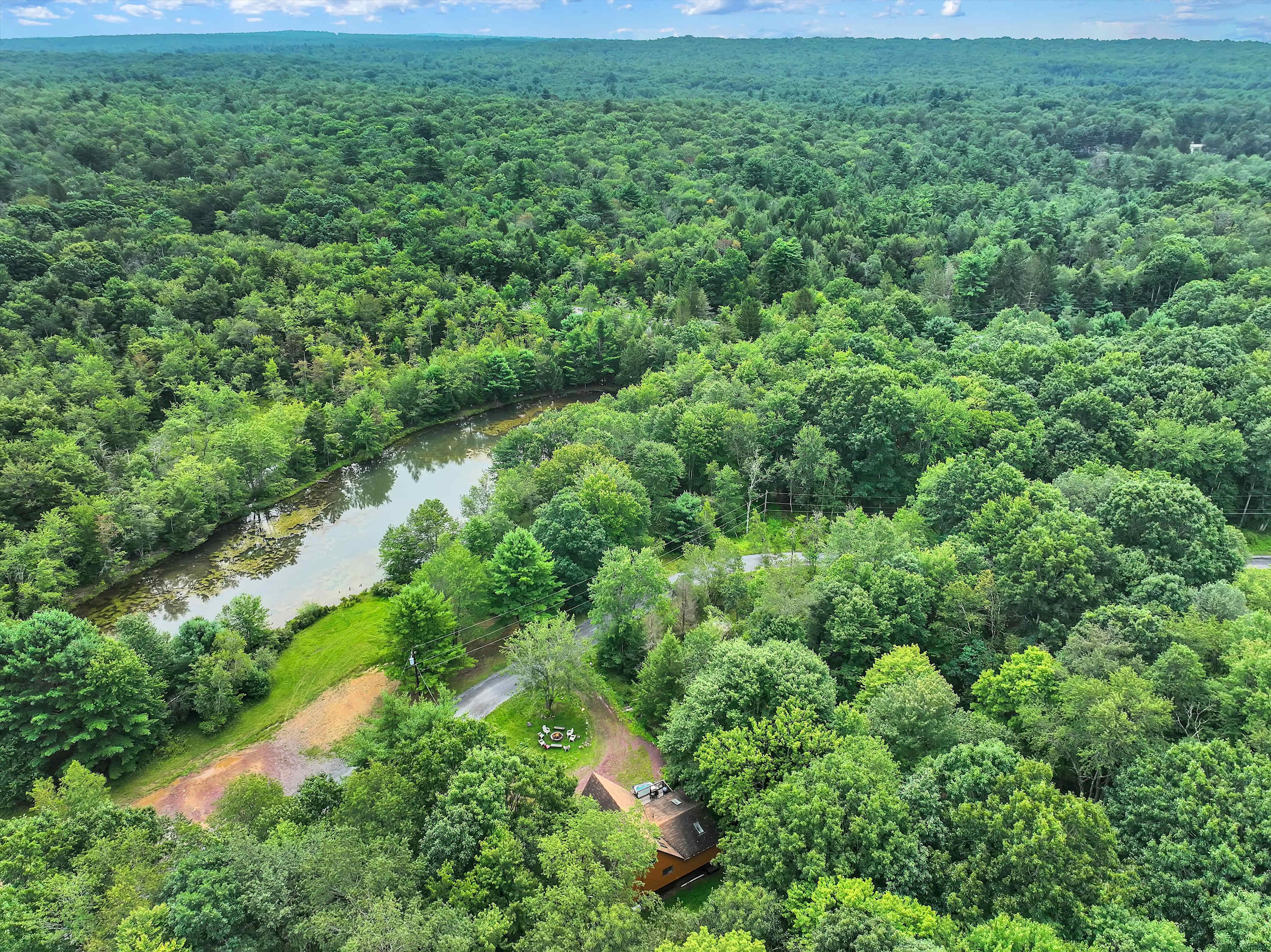 Secluded Stream Front Log Cabin | HotTub | FirePit