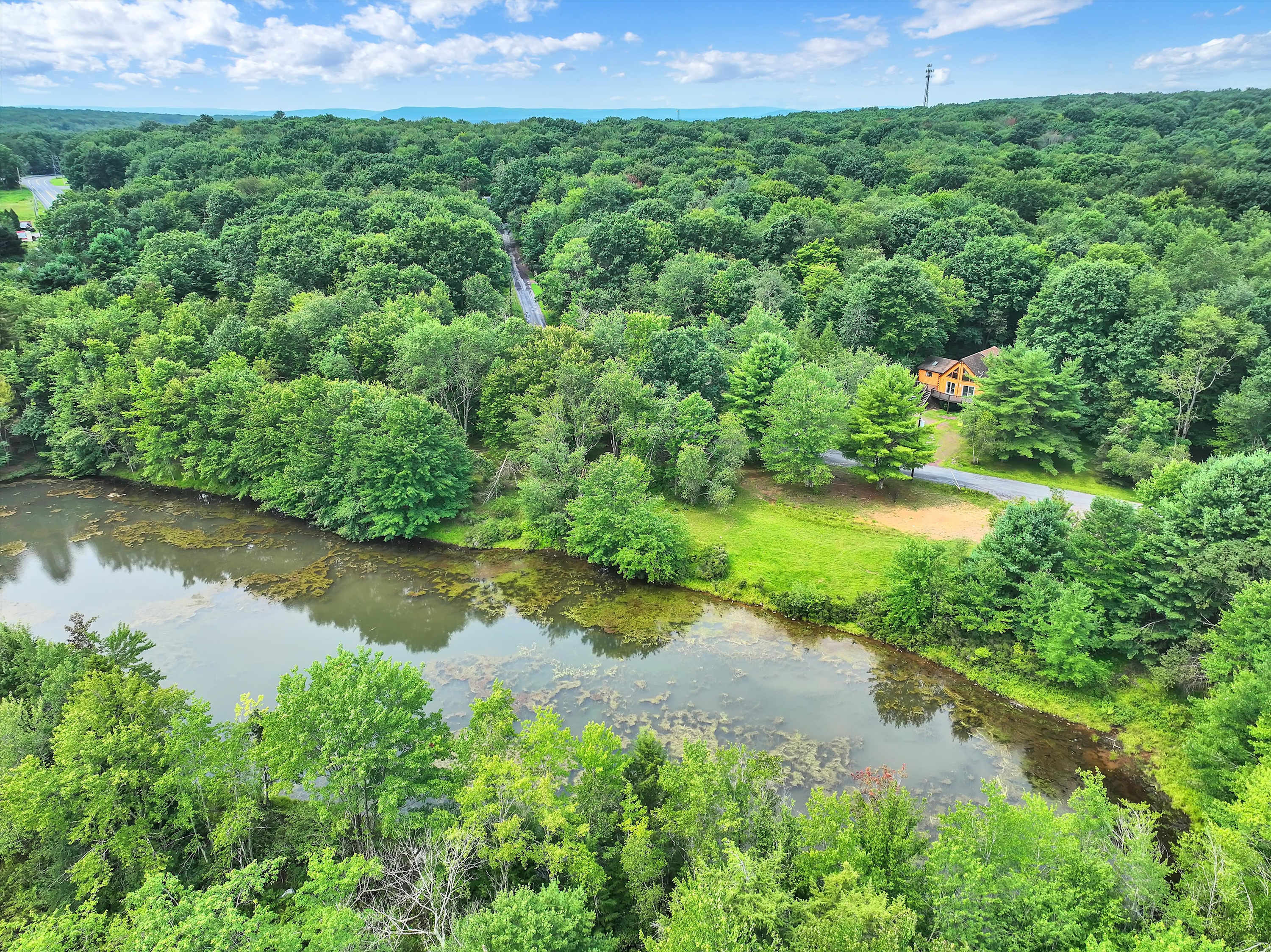 Secluded Stream Front Log Cabin | HotTub | FirePit