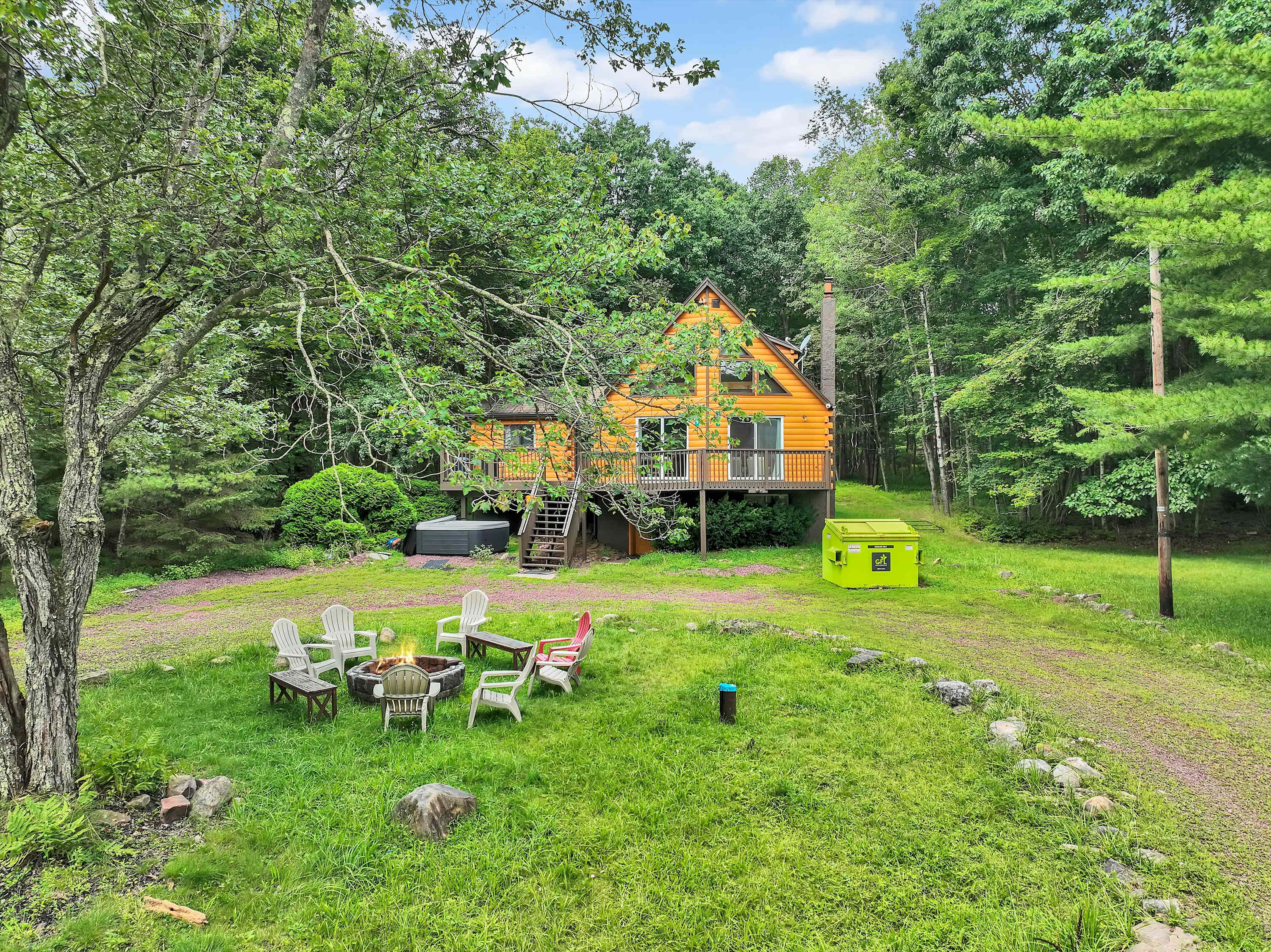 Secluded Stream Front Log Cabin | HotTub | FirePit