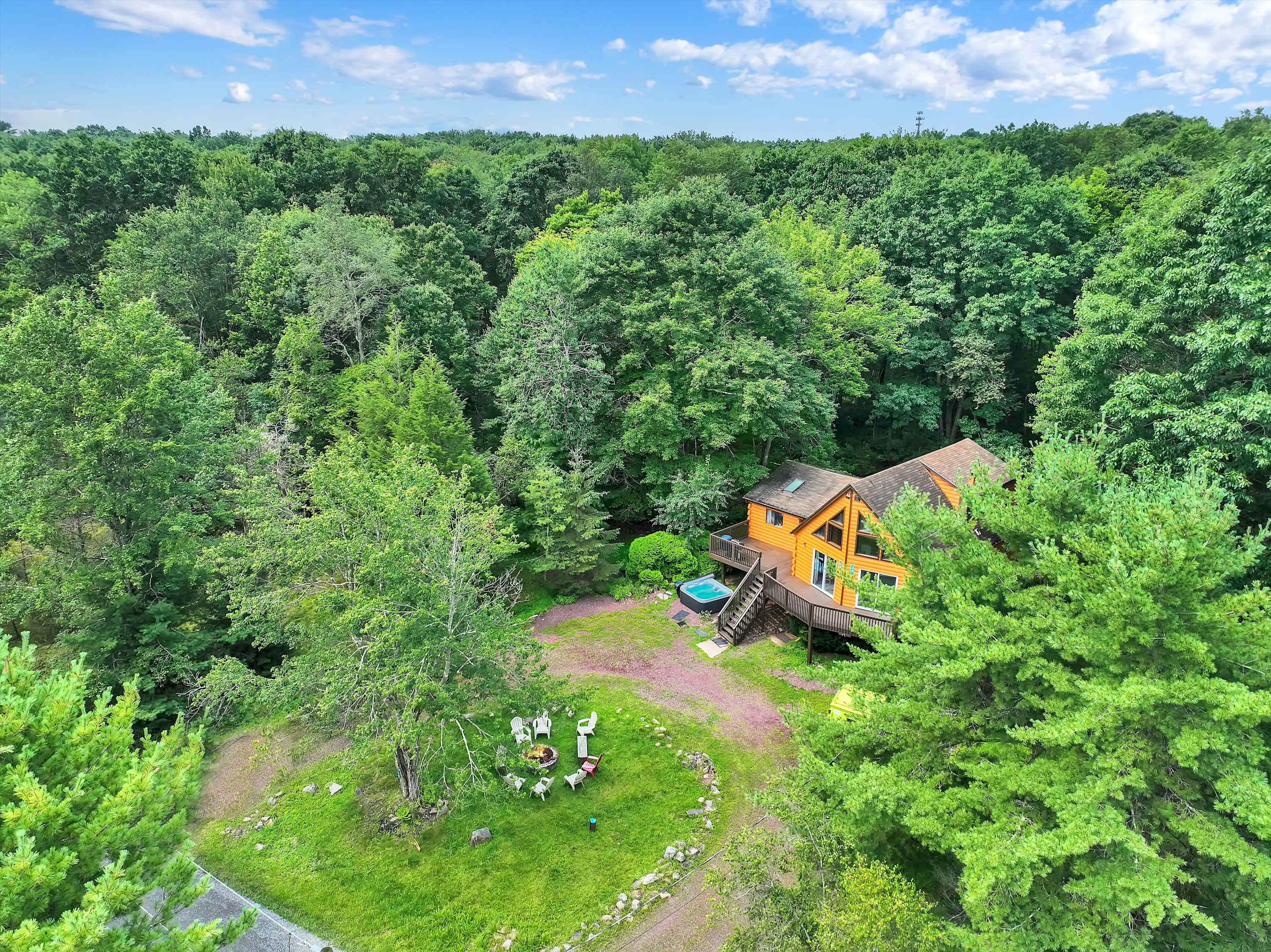 Secluded Stream Front Log Cabin | HotTub | FirePit