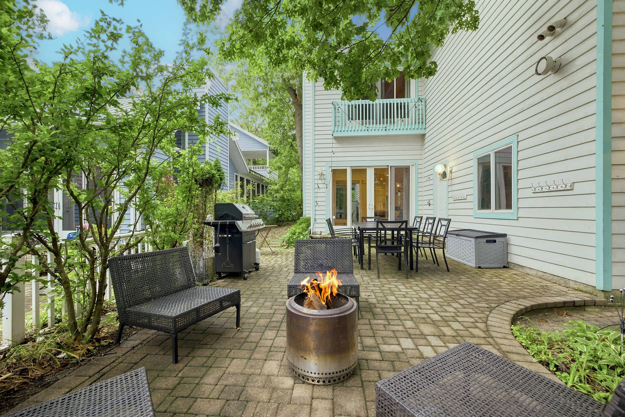 Dine and unwind in your private outdoor space.