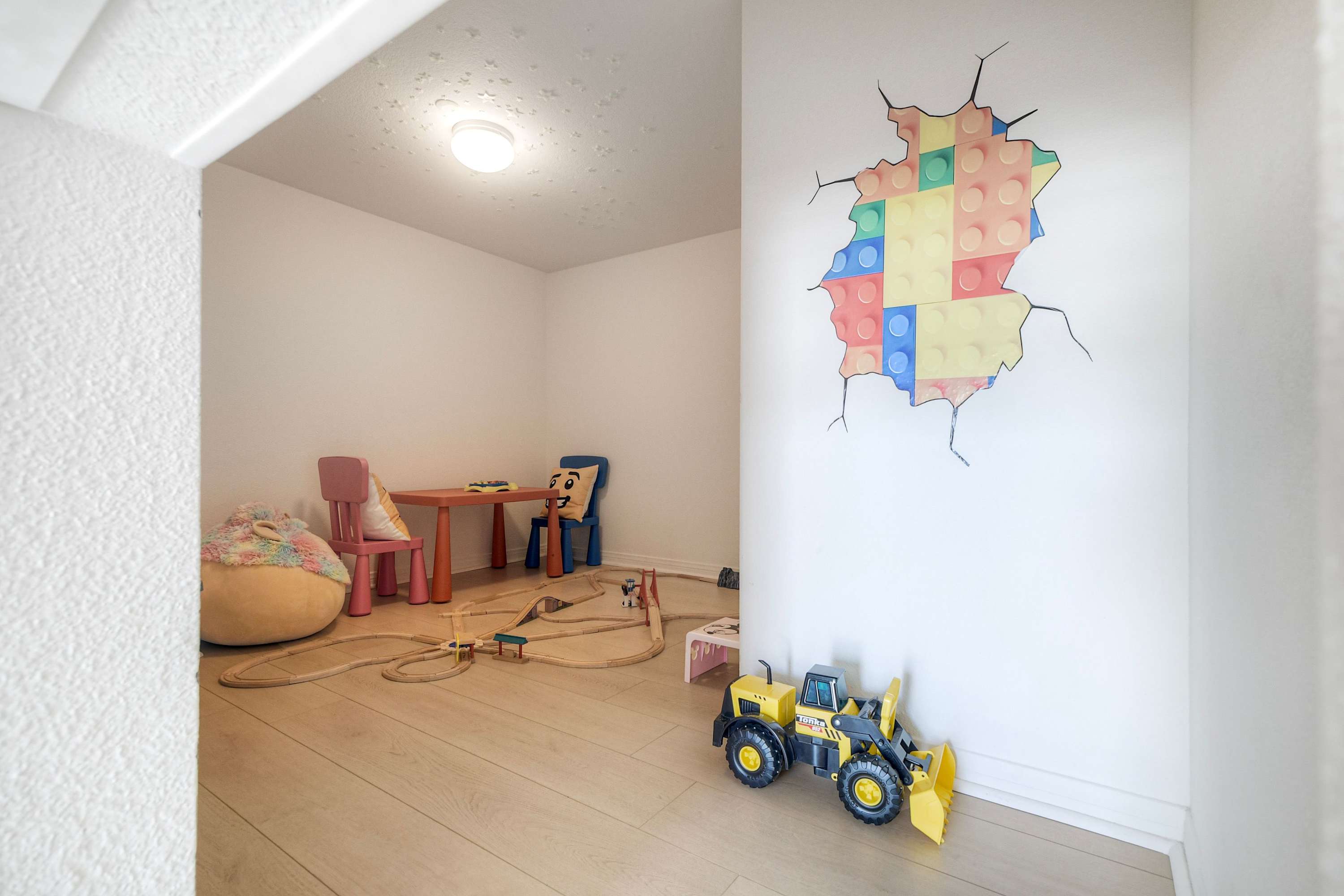 A cheerful space designed for kids to play, relax, and enjoy their stay