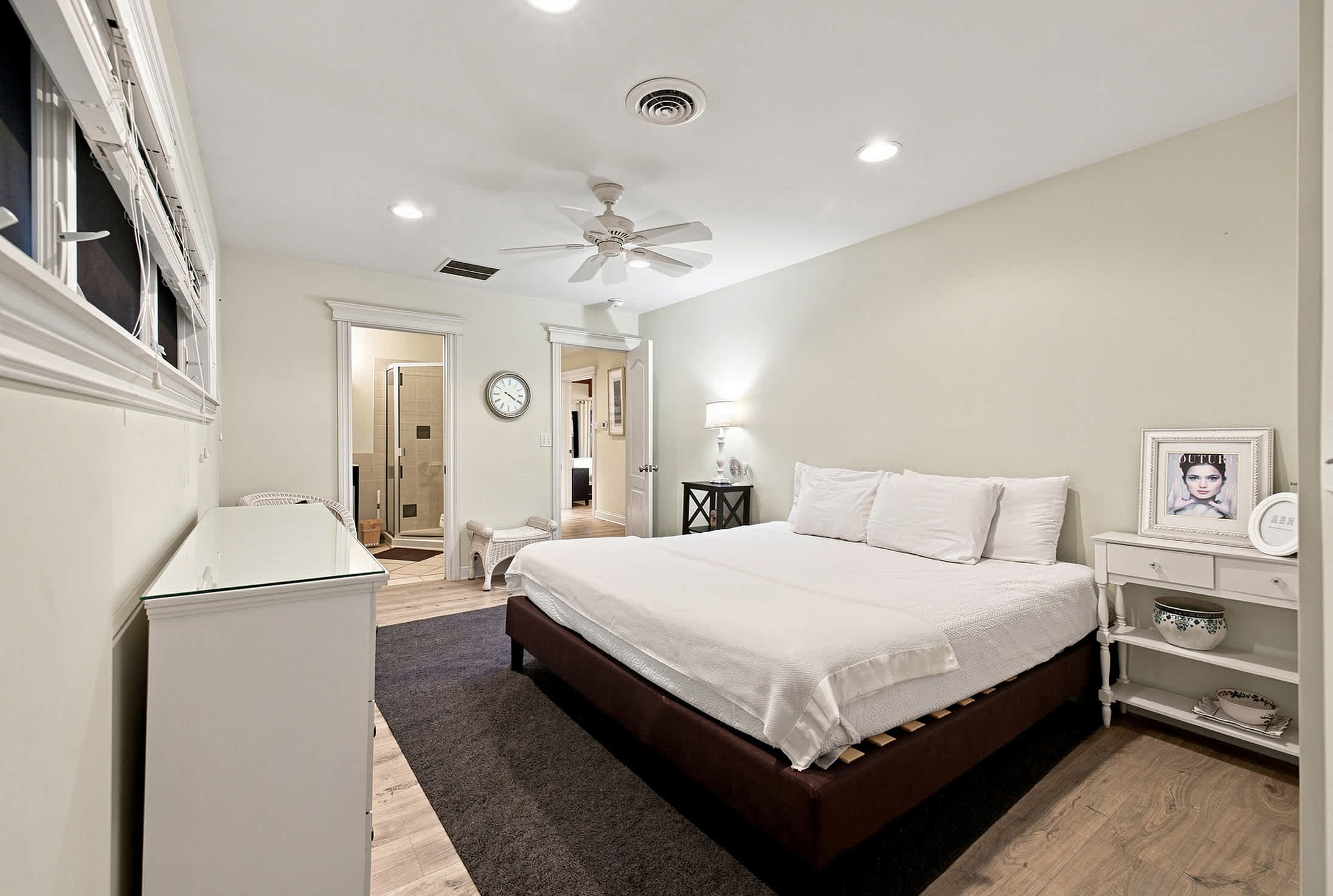 Bedroom 3 is on the upper level and has a king size bed.