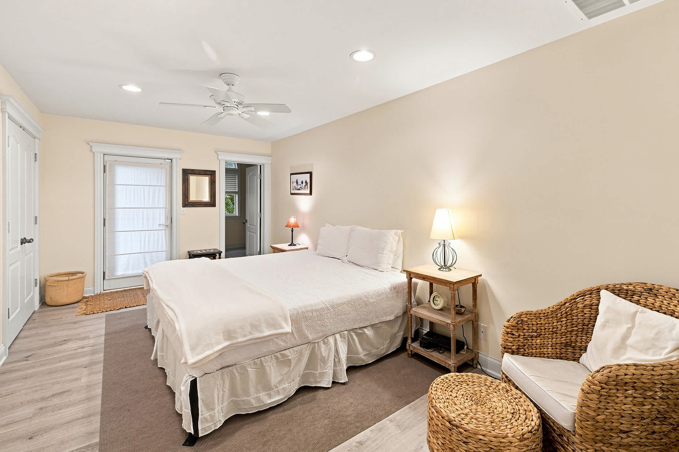 Enjoy uninterrupted rest in quiet, comfortable bedroom 2.