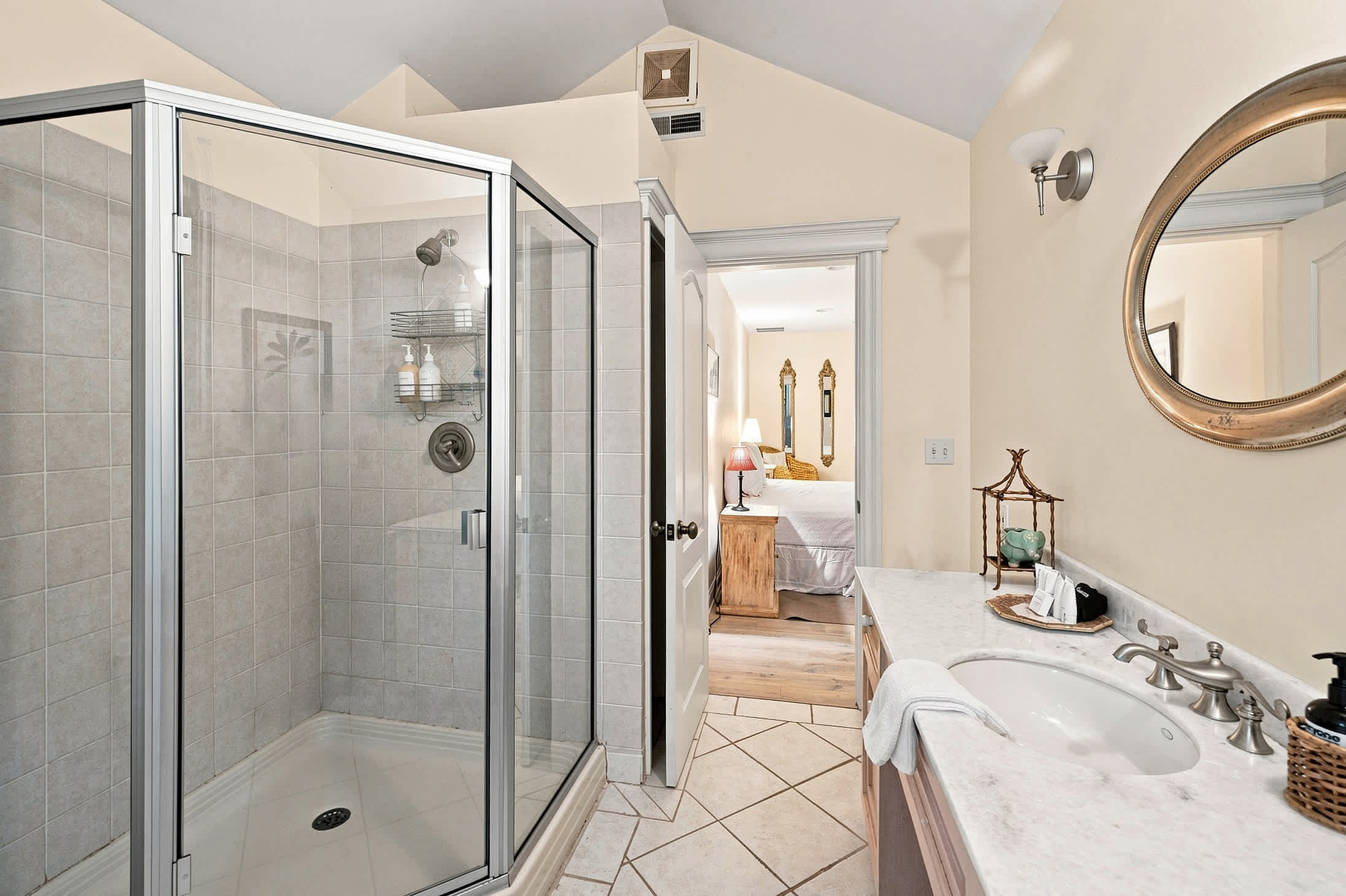 The home has four full bathrooms, room for everyone!