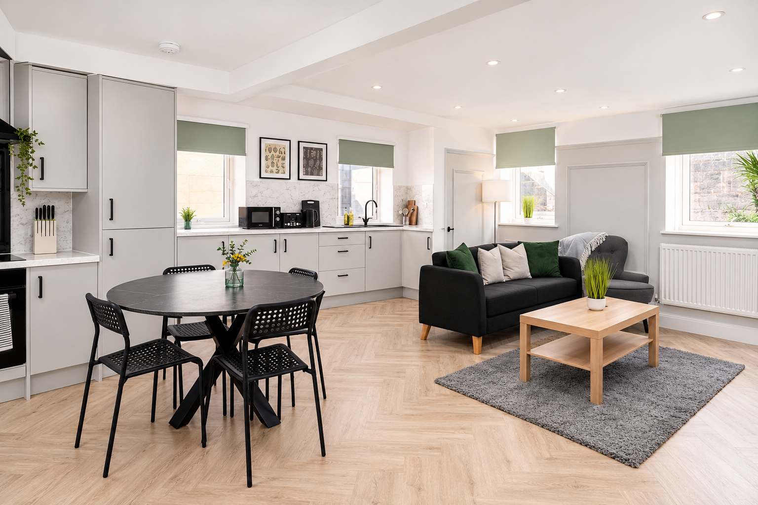 Family, Contractor Stay- Sleeps 8 Scottish Borders - Central Galashiels 5BR serviced apartment - Galashiels - VivreStays