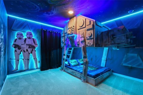 Themed 7BR Near Disney – Private Heated Pool & Game Room