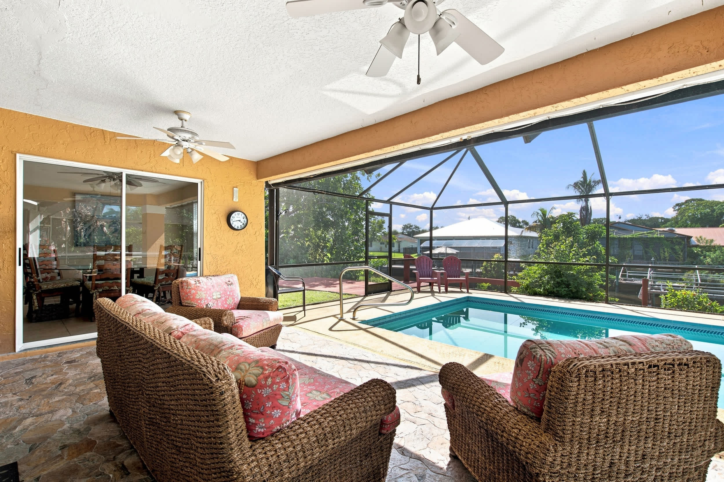 Waterfront Pool Home with Private Dock | Photo 32