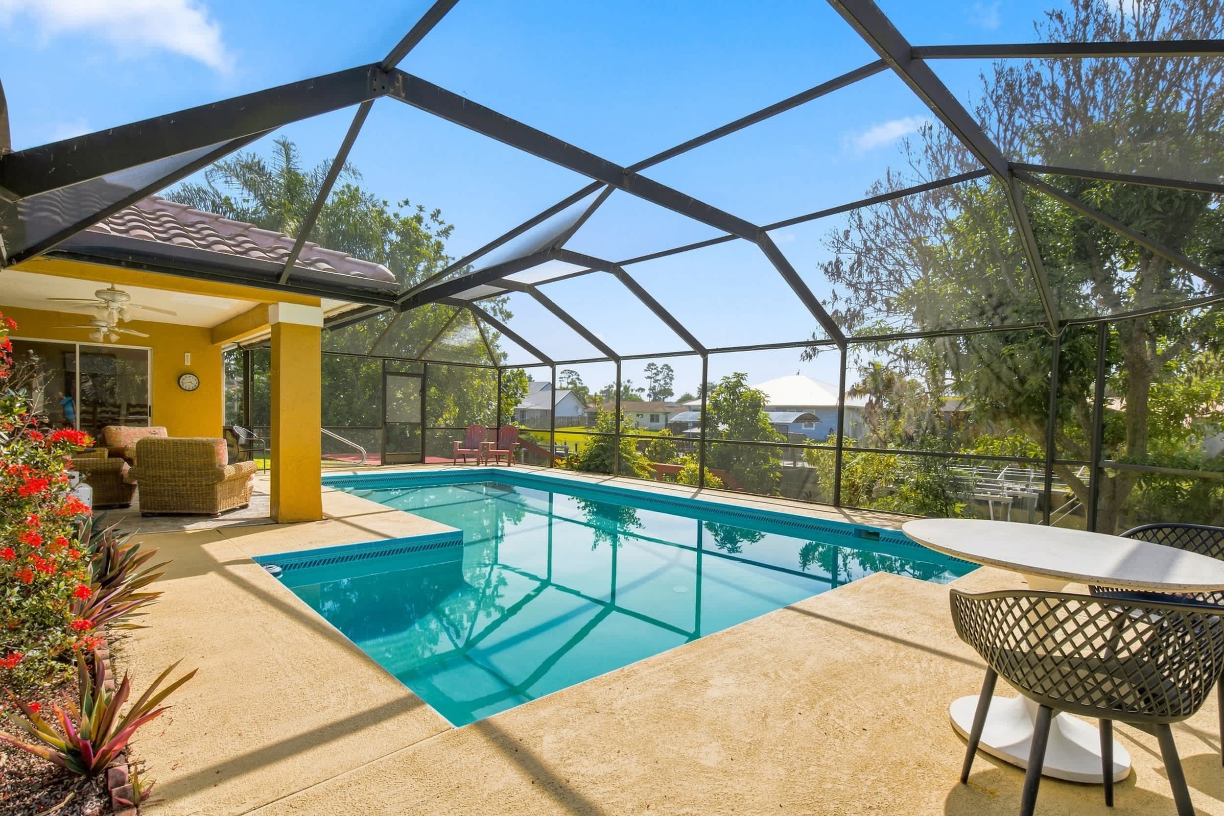 Waterfront Pool Home with Private Dock | Photo 33