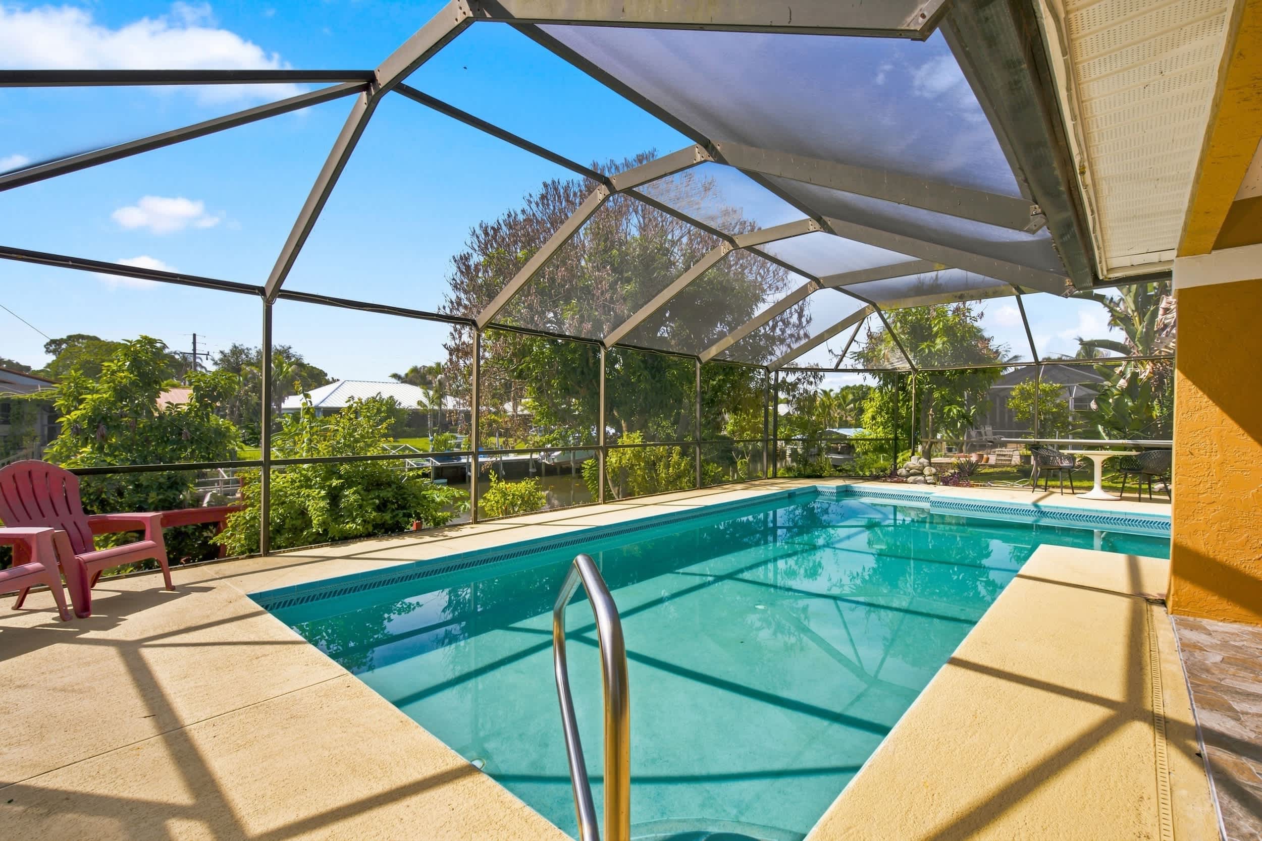 Waterfront Pool Home with Private Dock | Photo 35