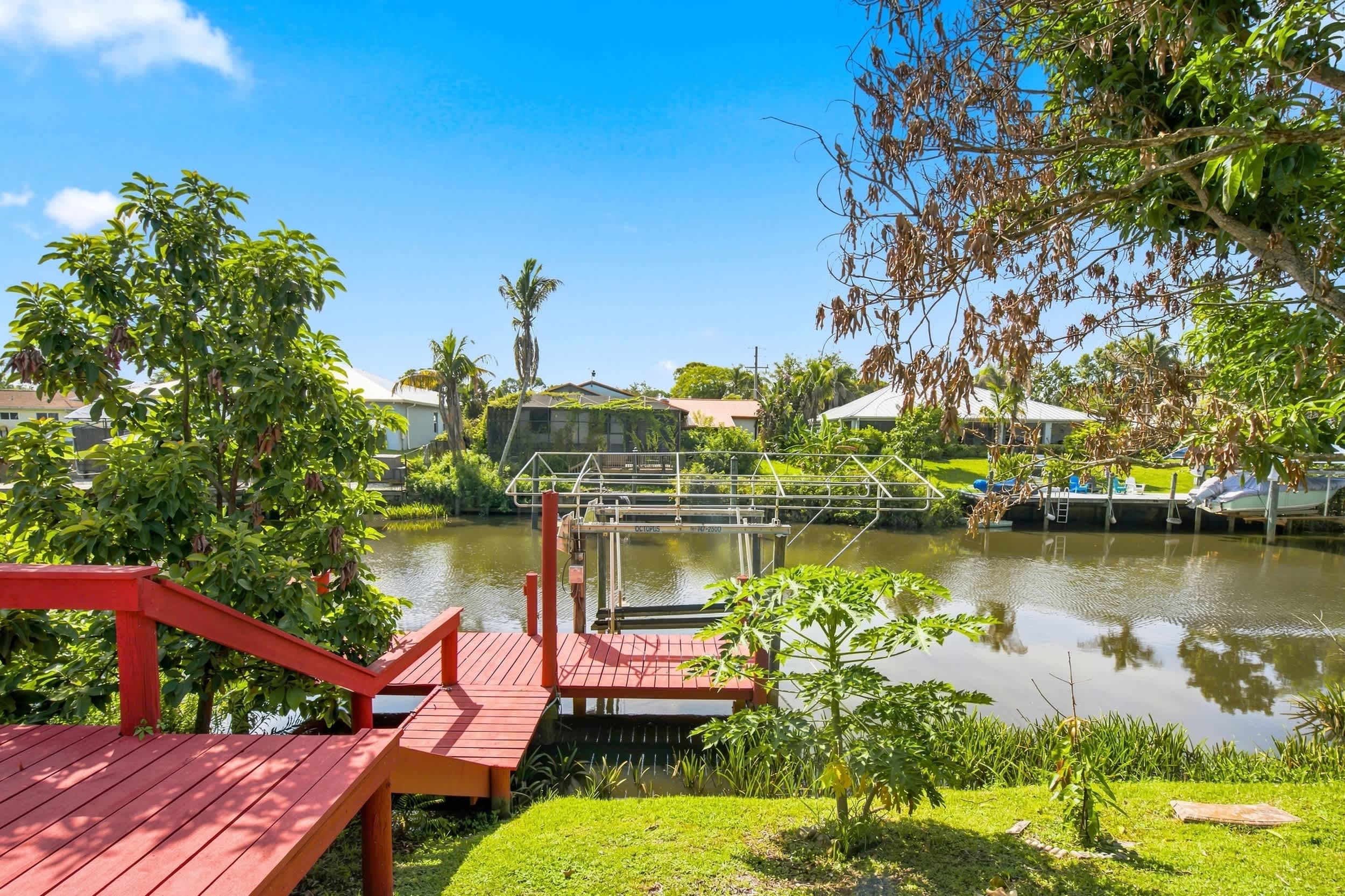 Waterfront Pool Home with Private Dock | Photo 37