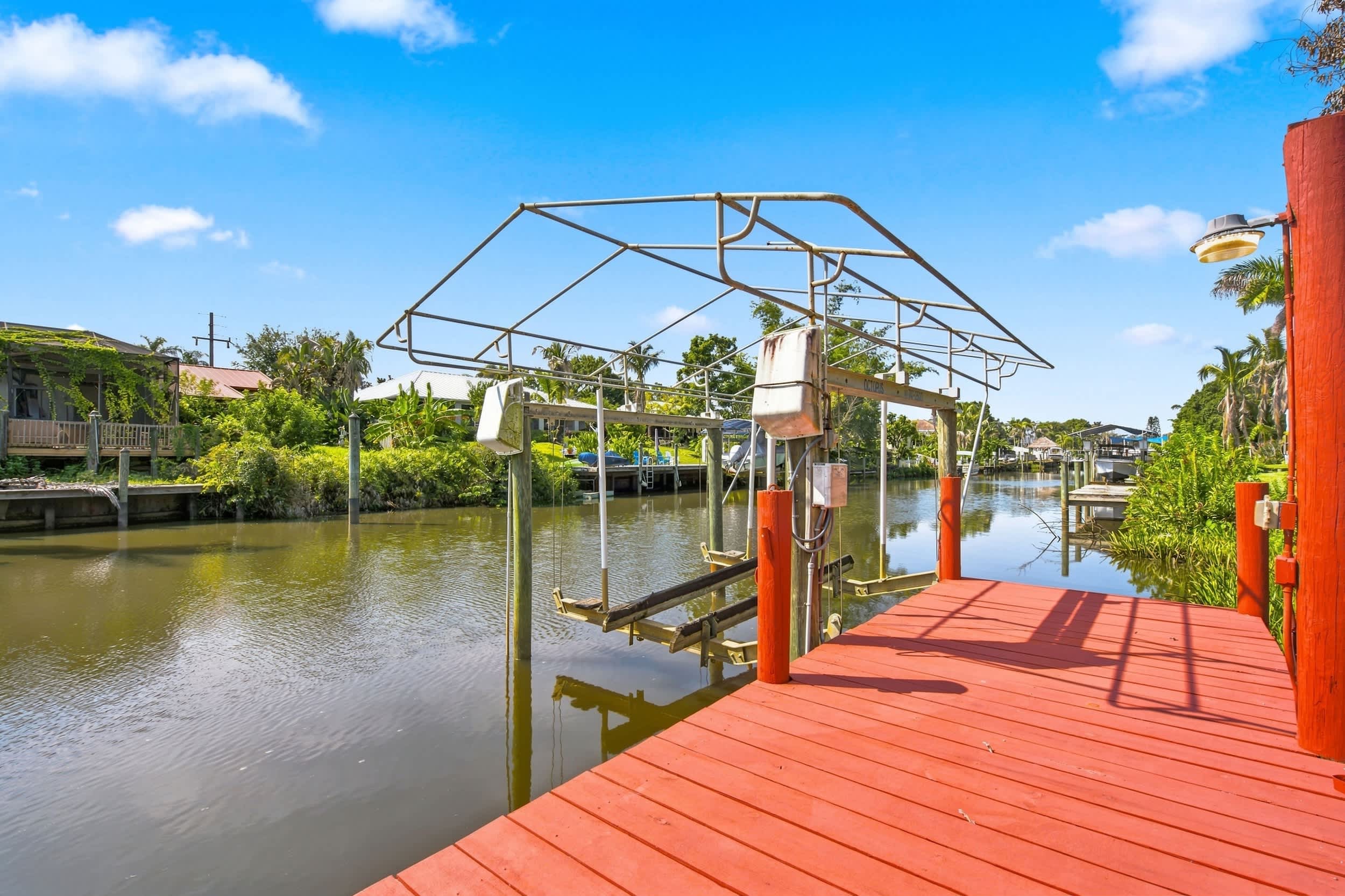 Waterfront Pool Home with Private Dock | Photo 36
