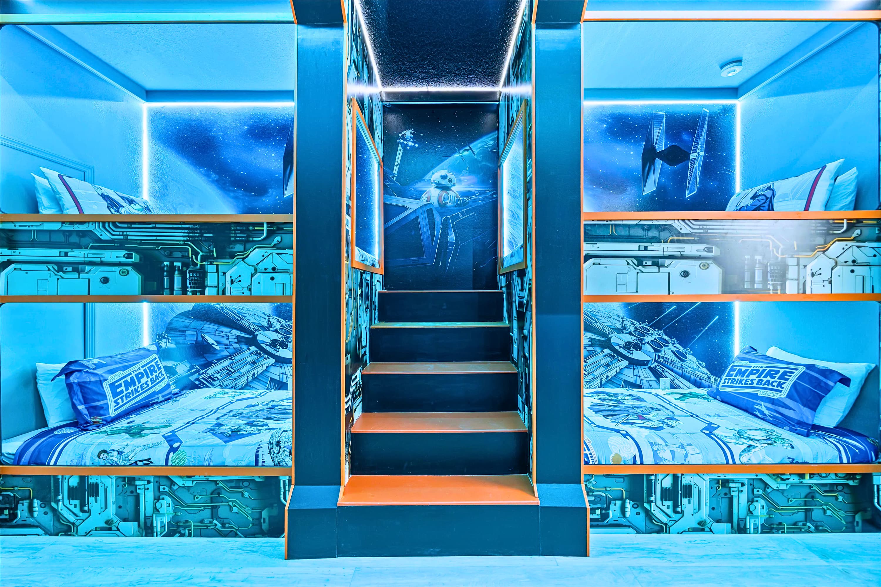 Immersive Star Wars Bunk Room with Designer Sci-Fi Detail