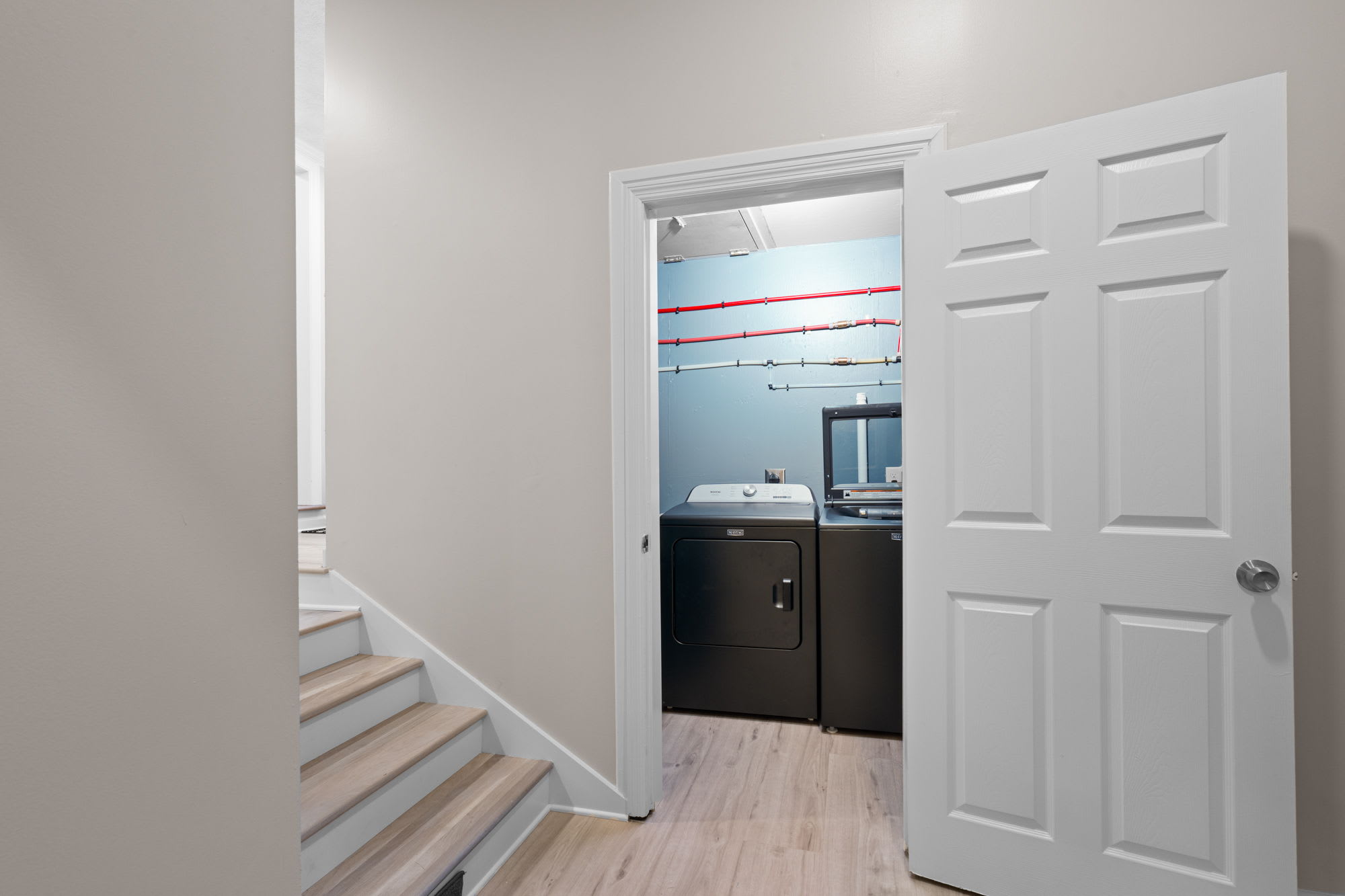Downstairs laundry room