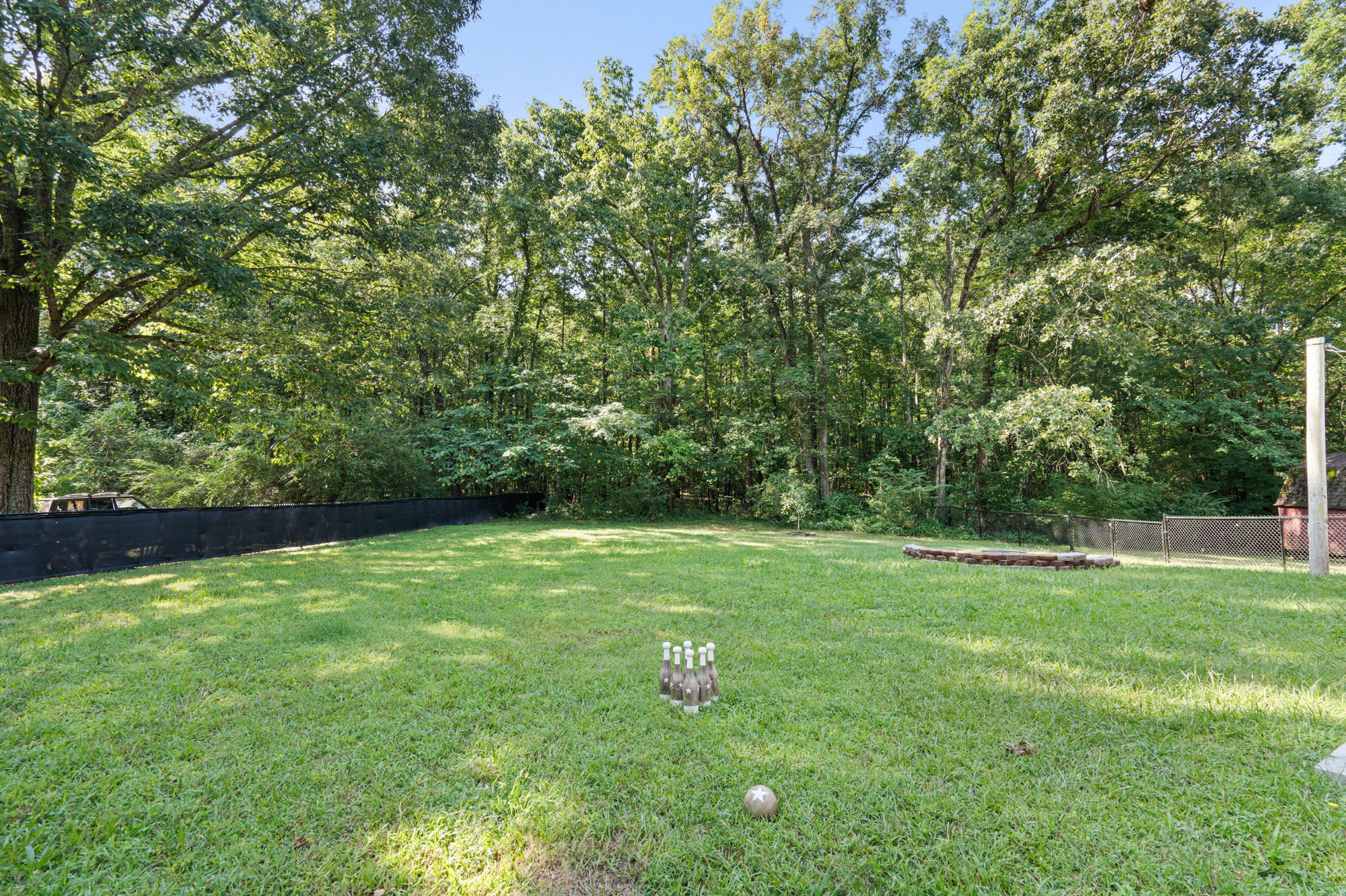 Our fenced in back yard is the perfect space for kids of all ages to enjoy!