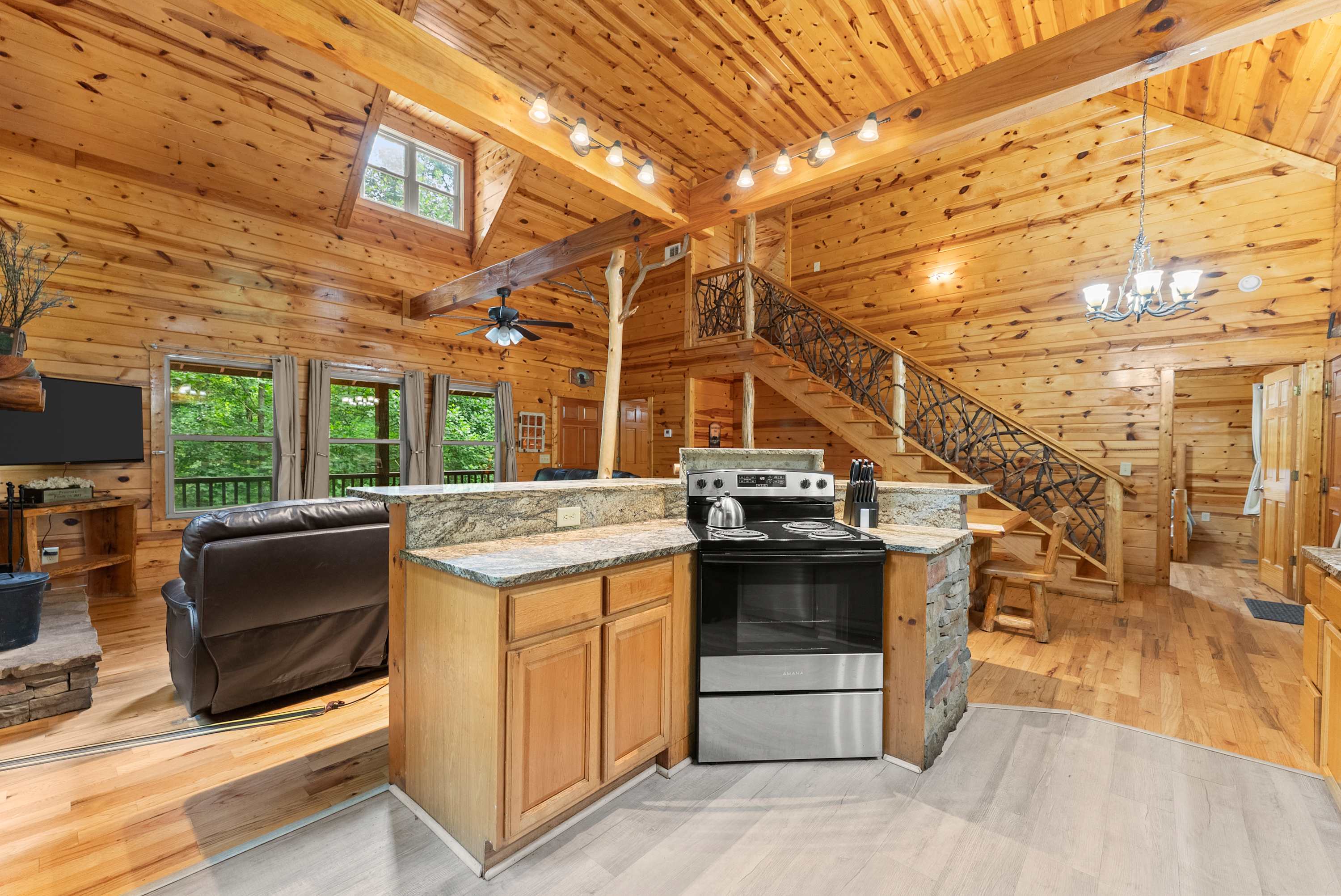 Our fully stocked kitchen