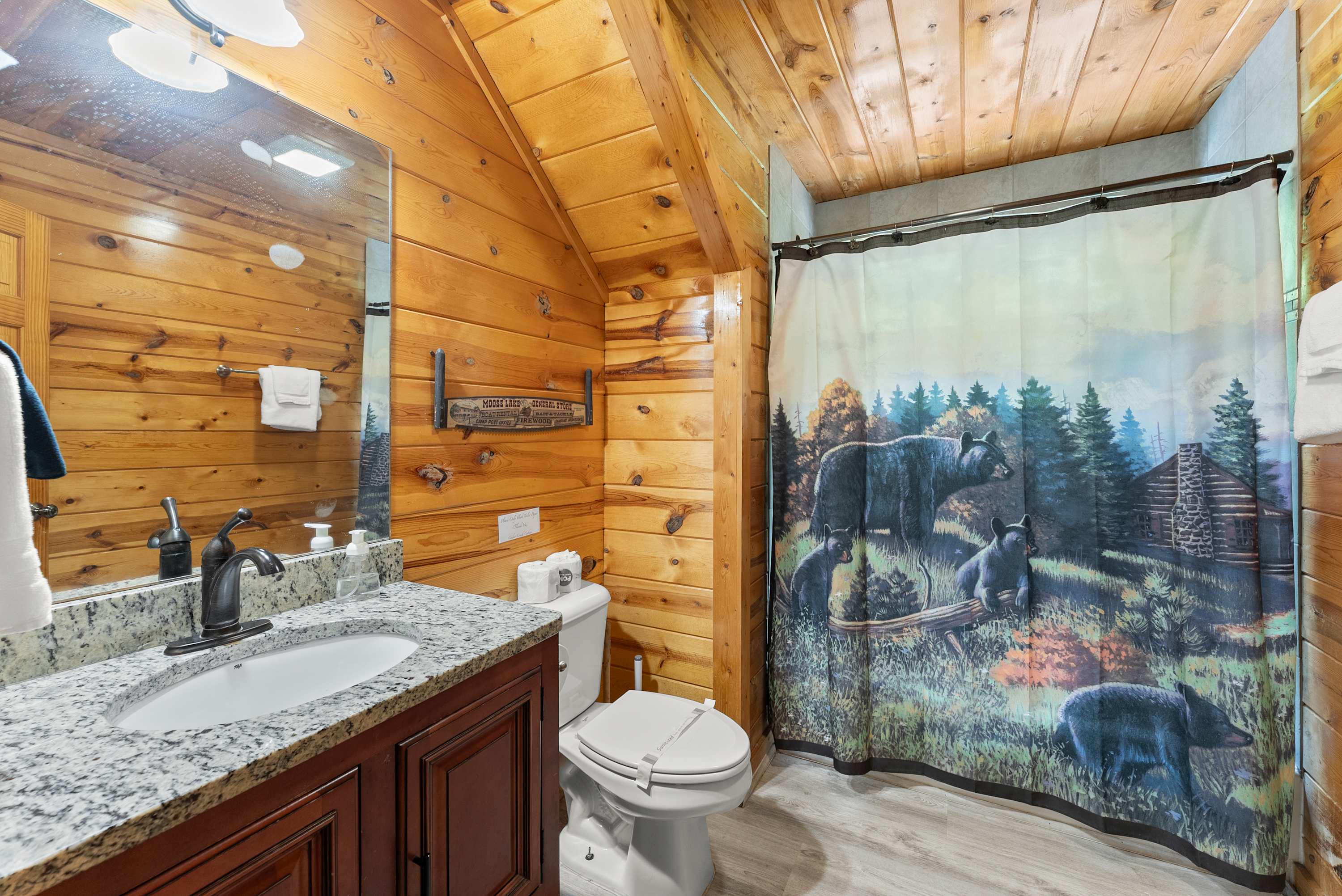 Attached upstairs bathroom