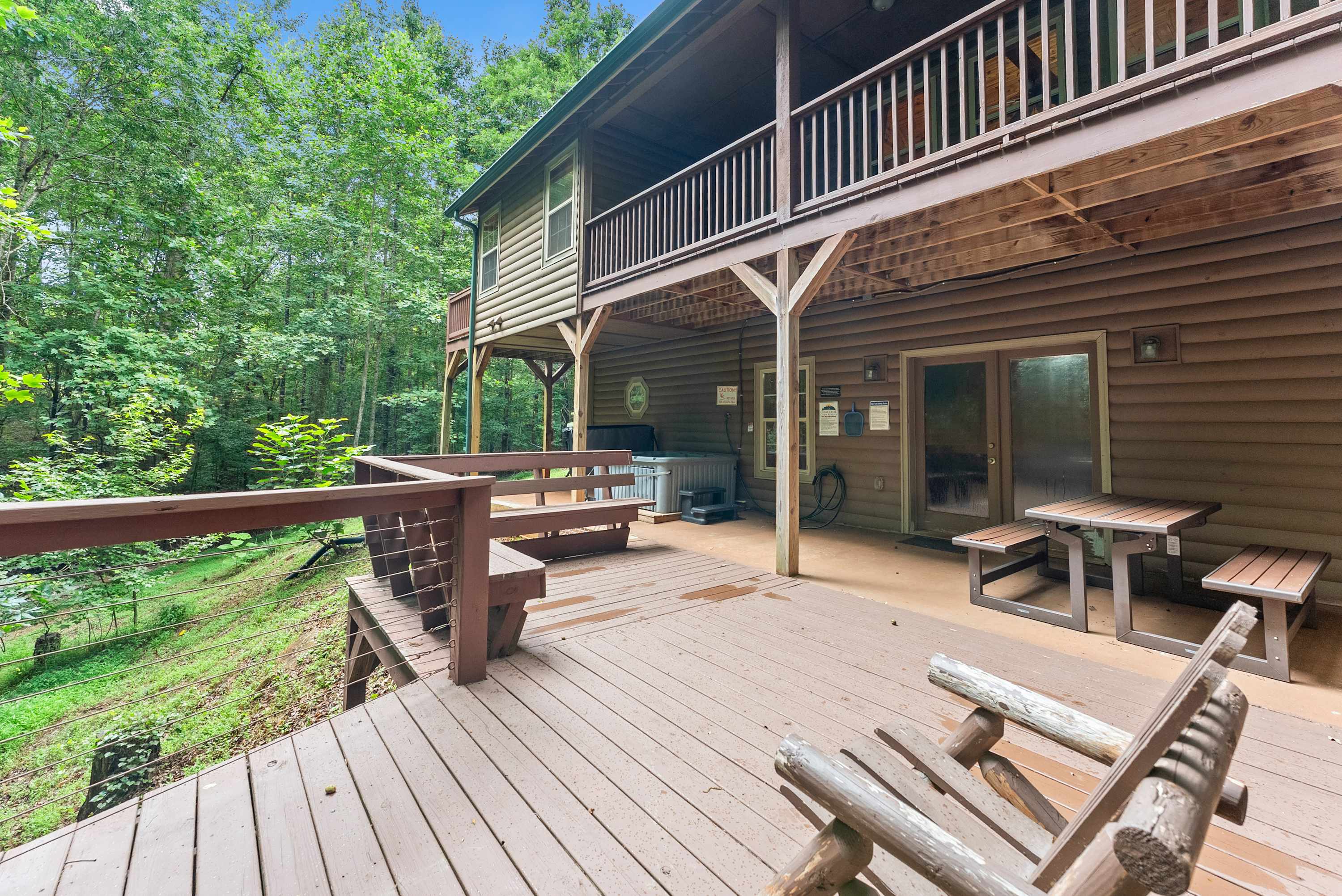 More seating on the back deck 