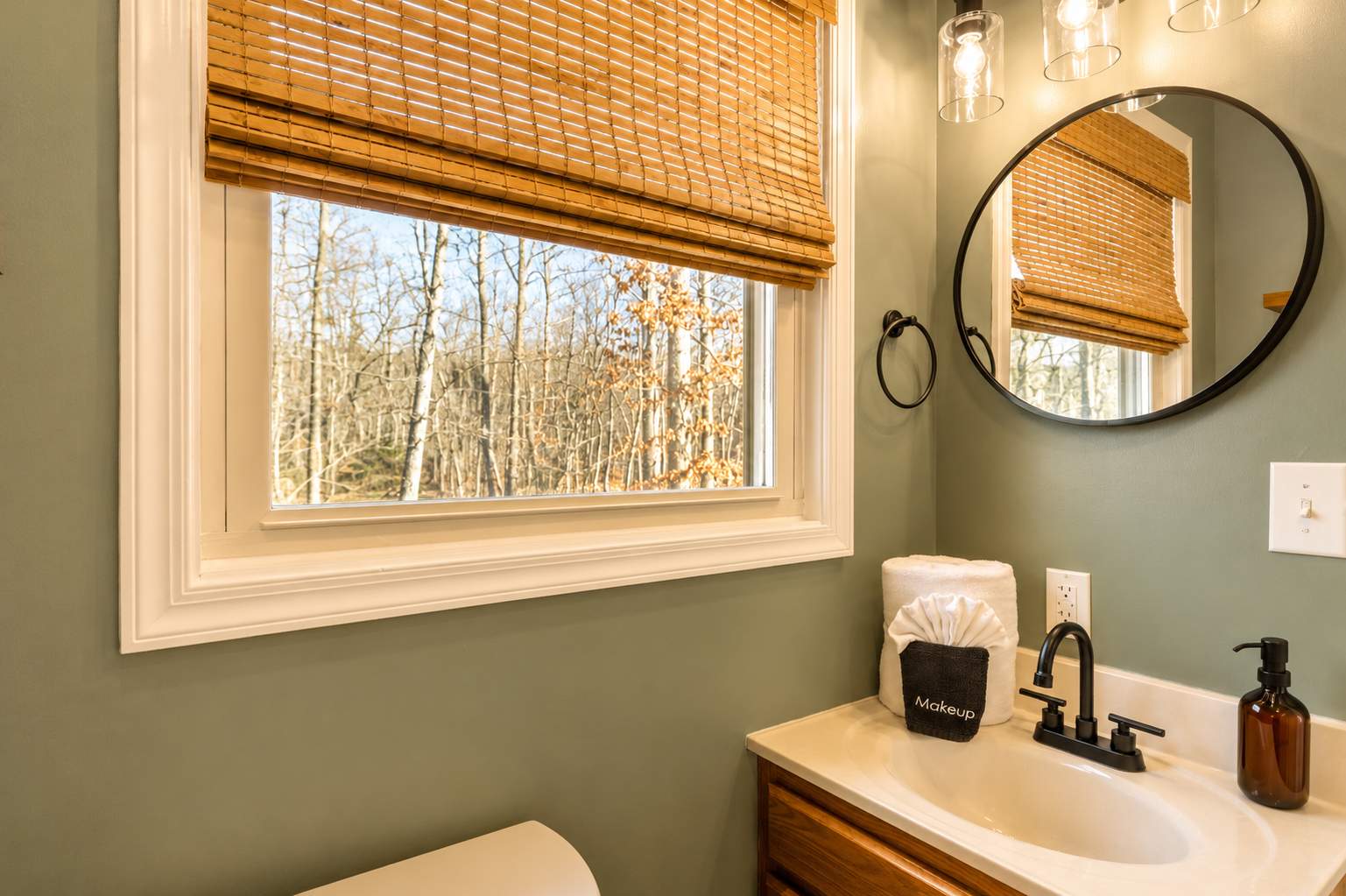 Jack and jill bathroom connecting Bedroom 2 and 3 on the upper level