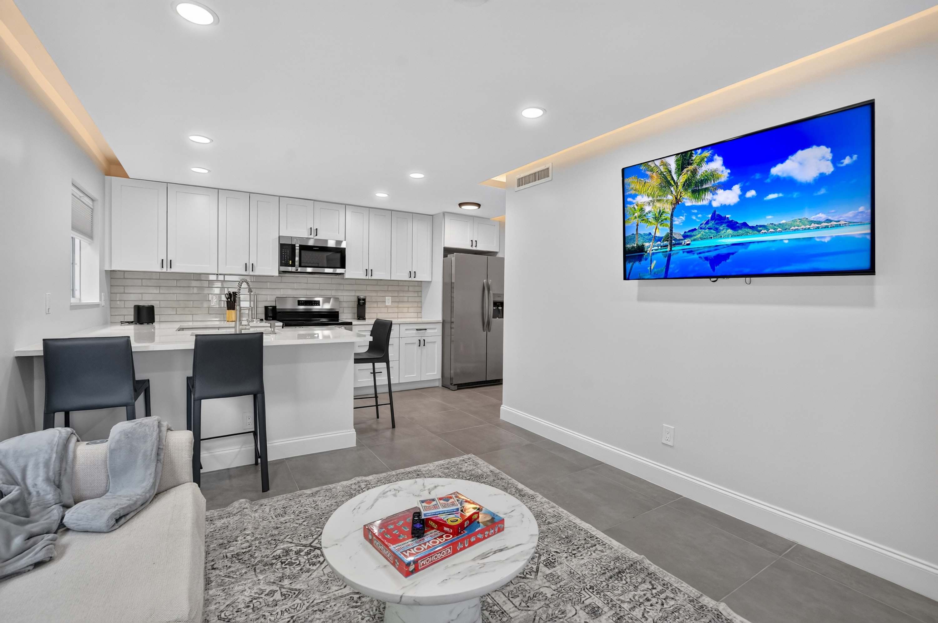 Spacious open layout with room to relax, dine, and unwind