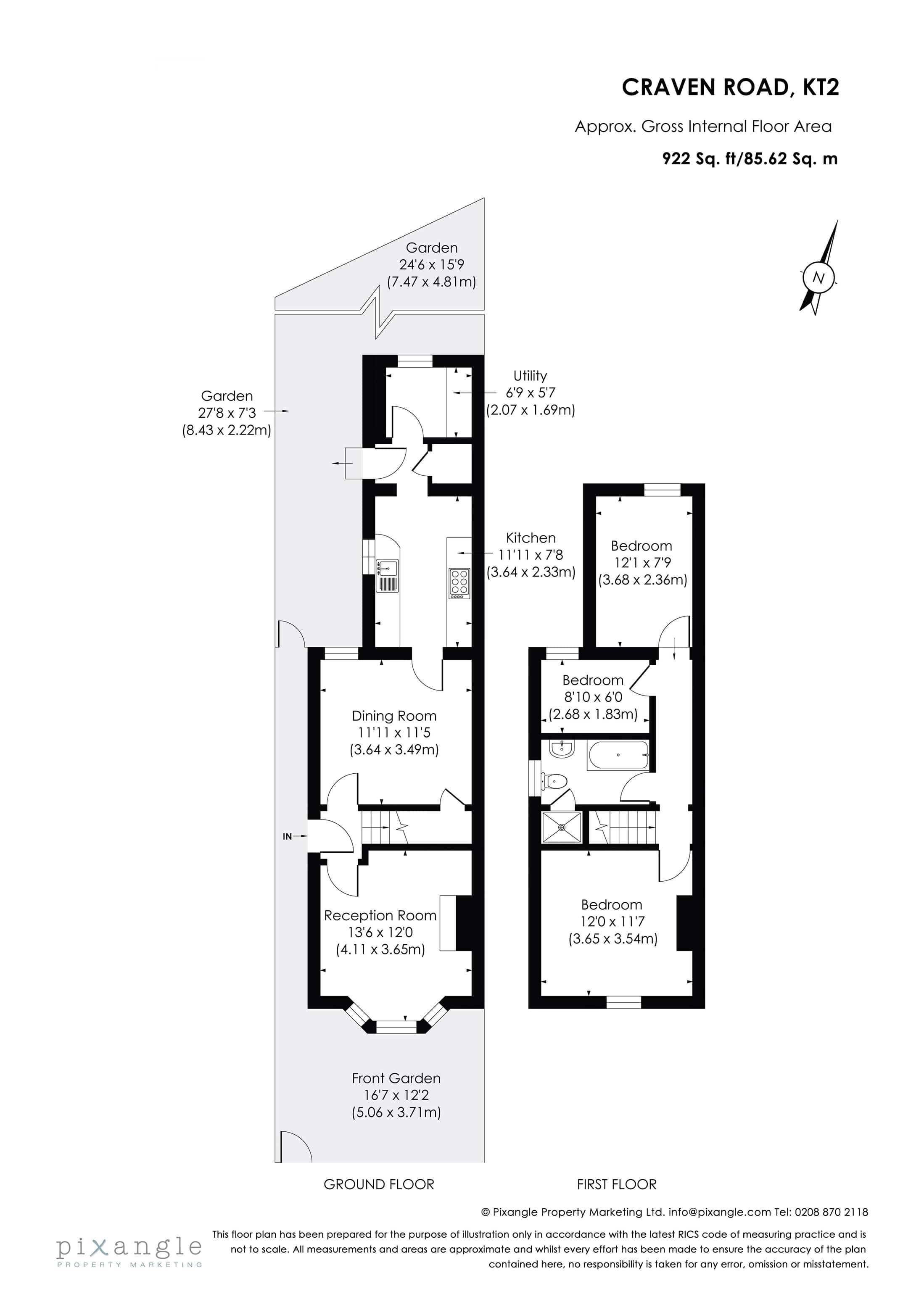 Kingston On Thames, Pets Welcome, Garden 3Bed in 3 Craven Road KT2 6LW - Property image 2 - VivreStays