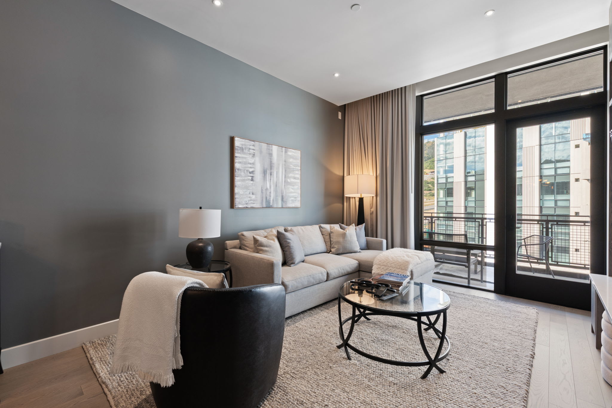 Living Room | Aurora Summit in Deer Valley, Utah by Luxus Vacation Properties
