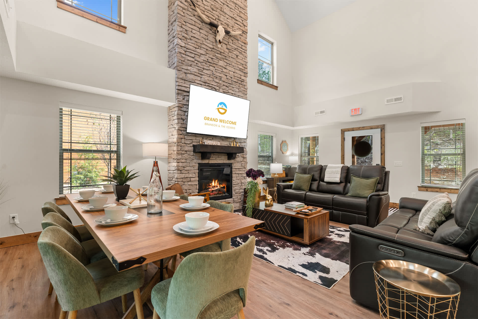 Make mealtime memories together at the dining table, seating 8​