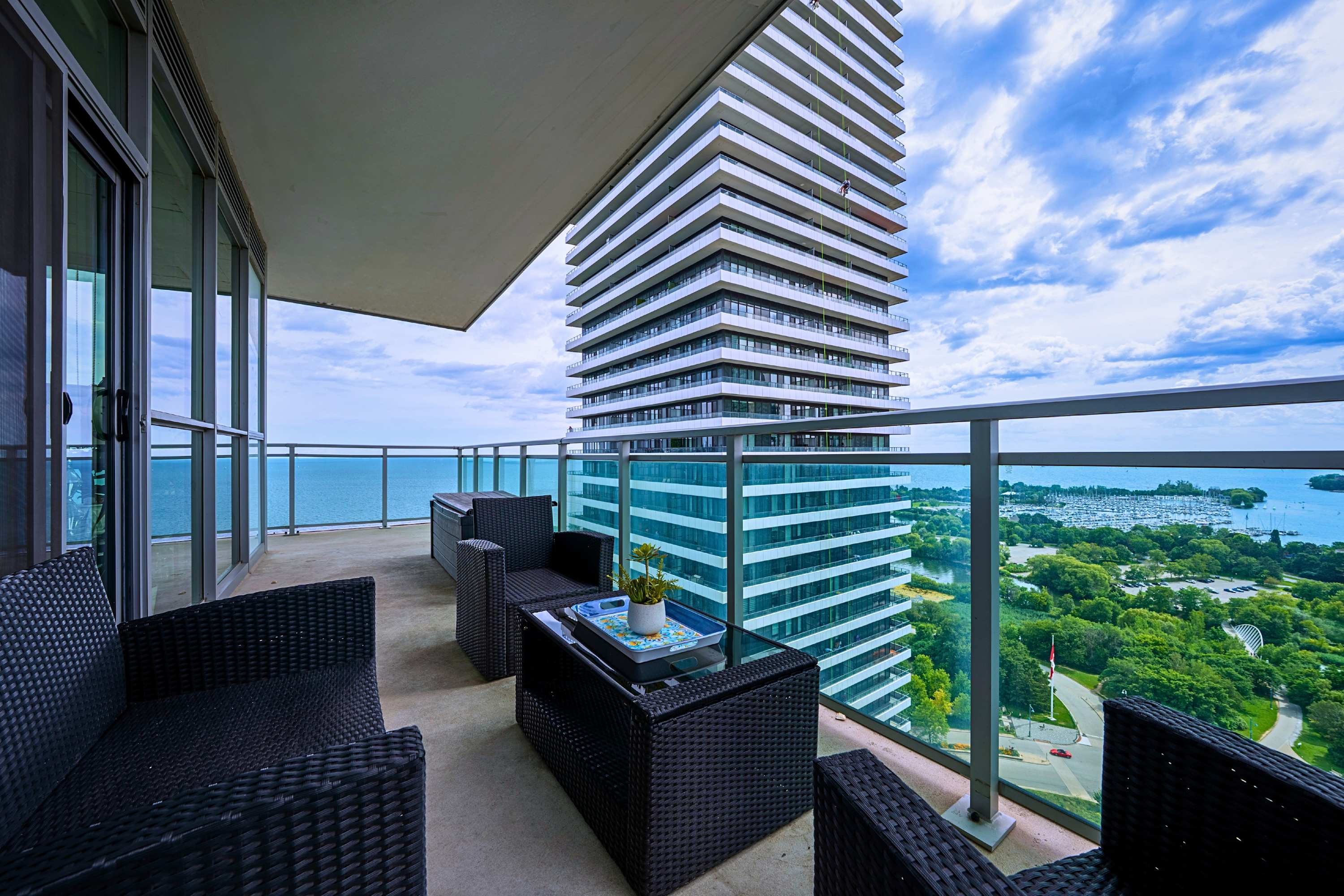 Private balcony lounge area. The ultimate outdoor spot to hang out with friends.