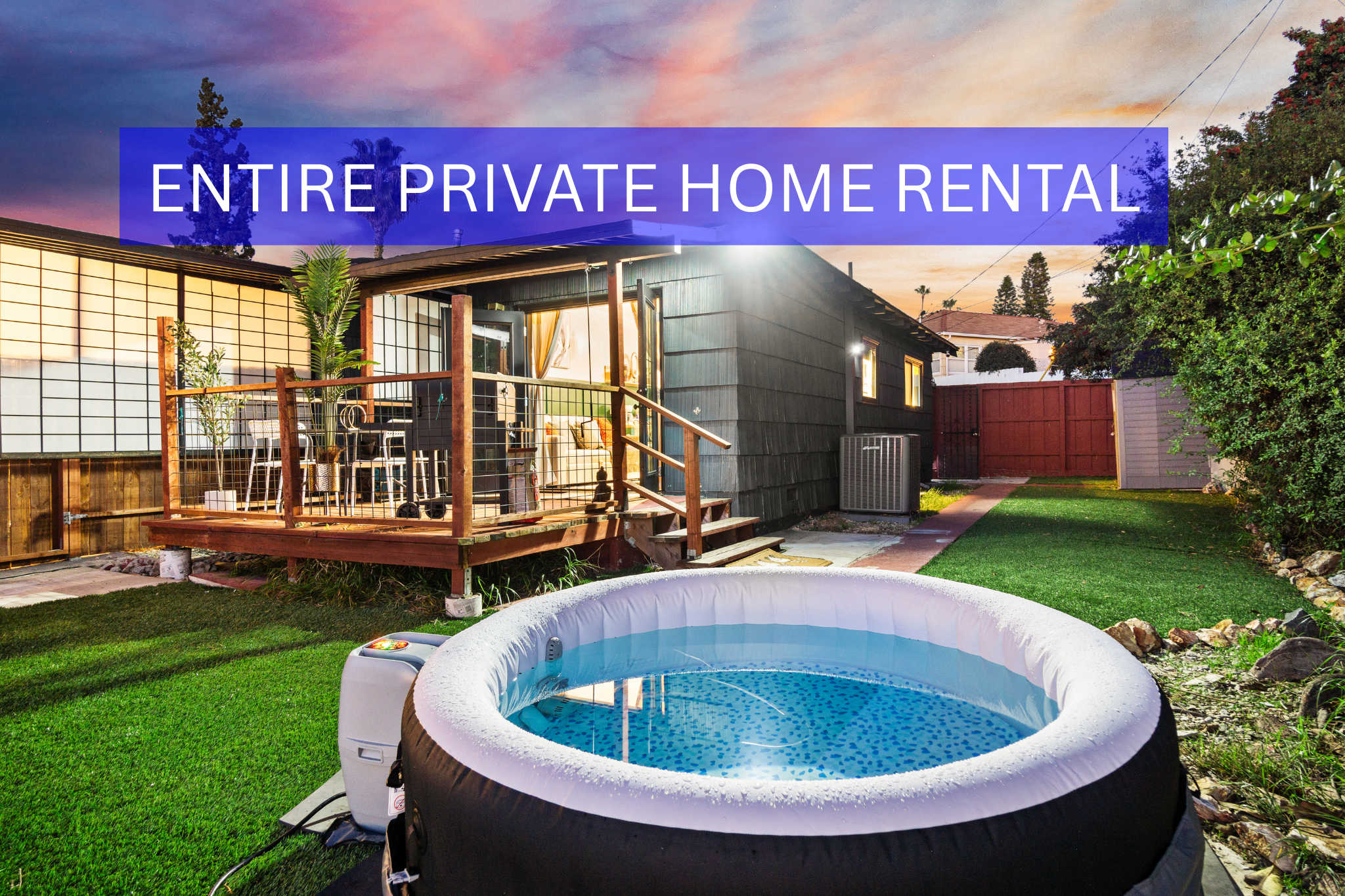 Private Home W King Bed, Hot Tub, Parking 1br/1bth - San Diego