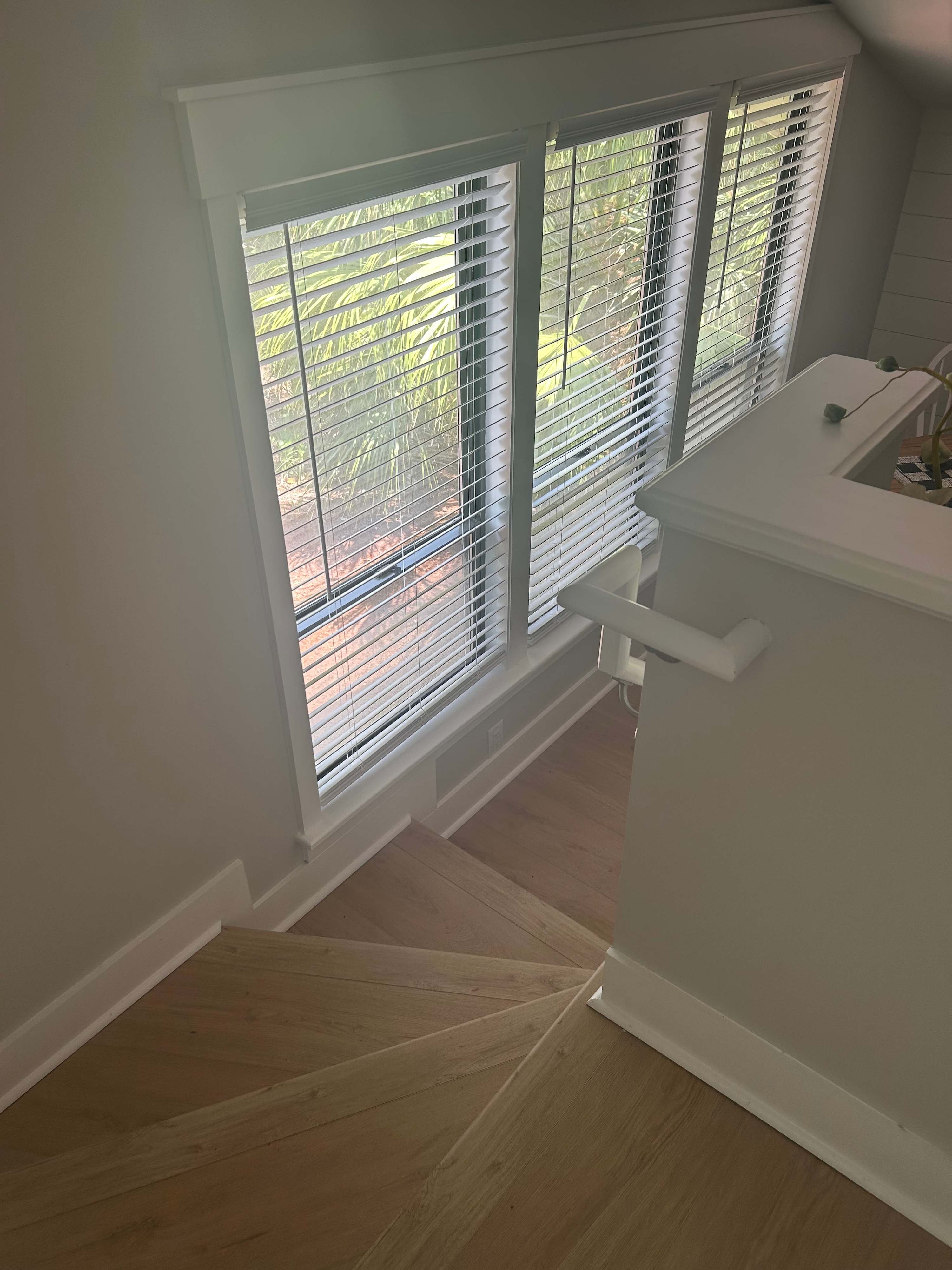 Stairs off Living Room to 1st Level Den