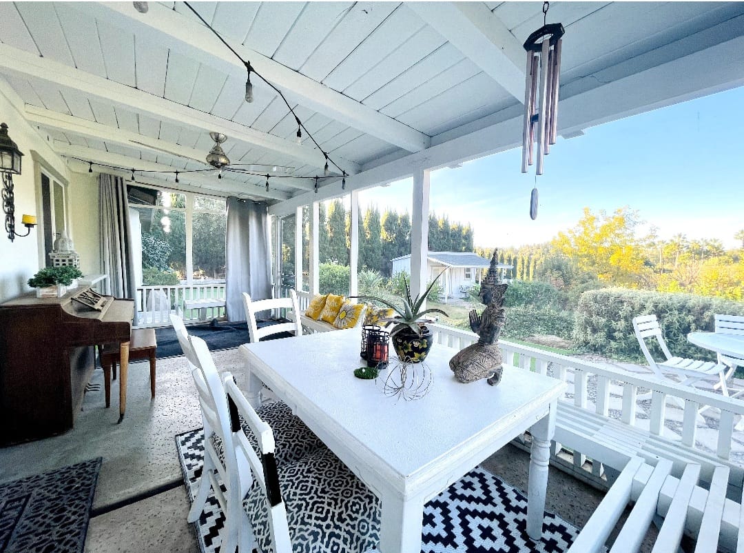 Enclosed Sunroom Patio (Piano has been removed from property, not available.)