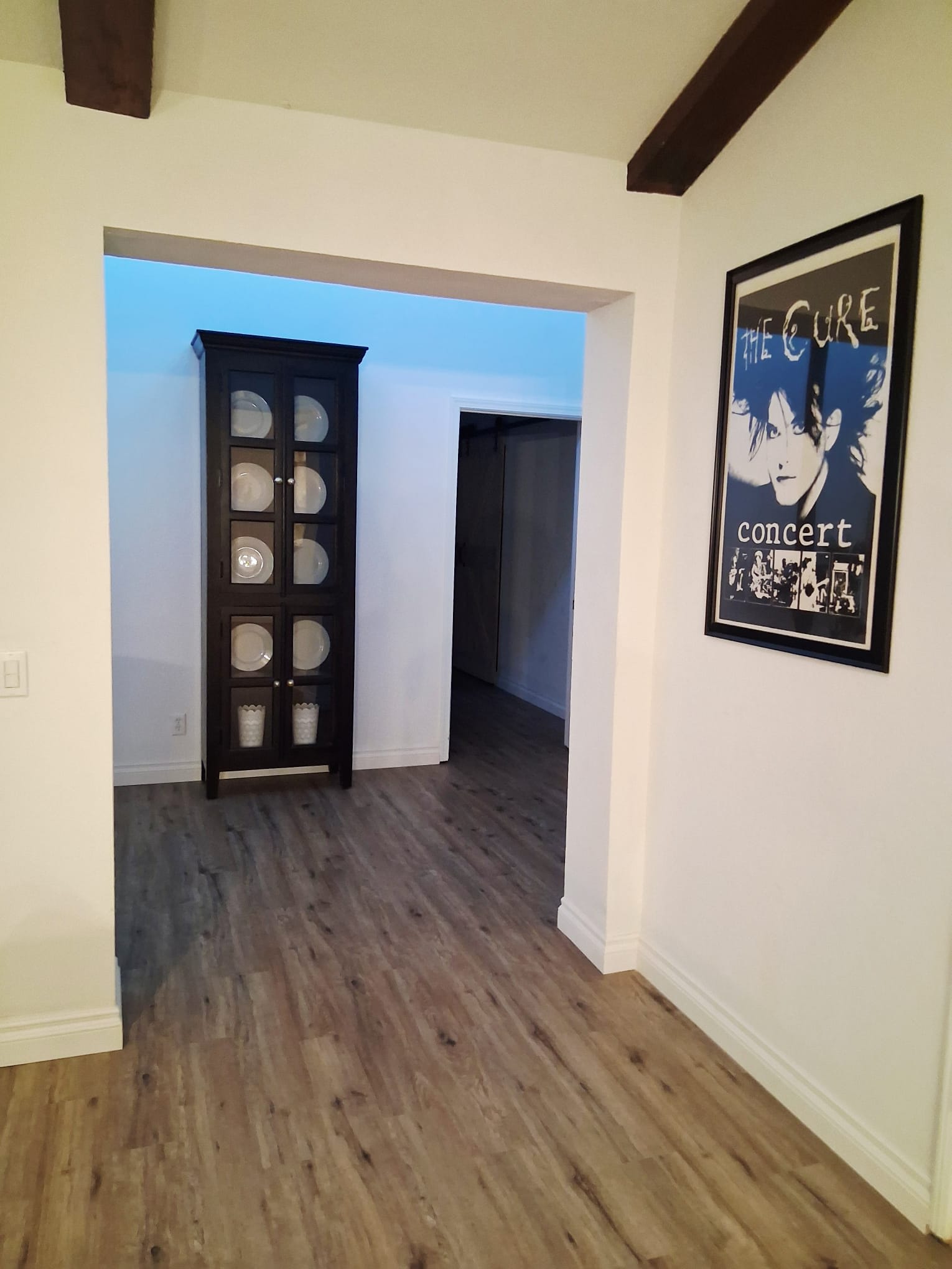 Hallway leading to bedrooms from living room