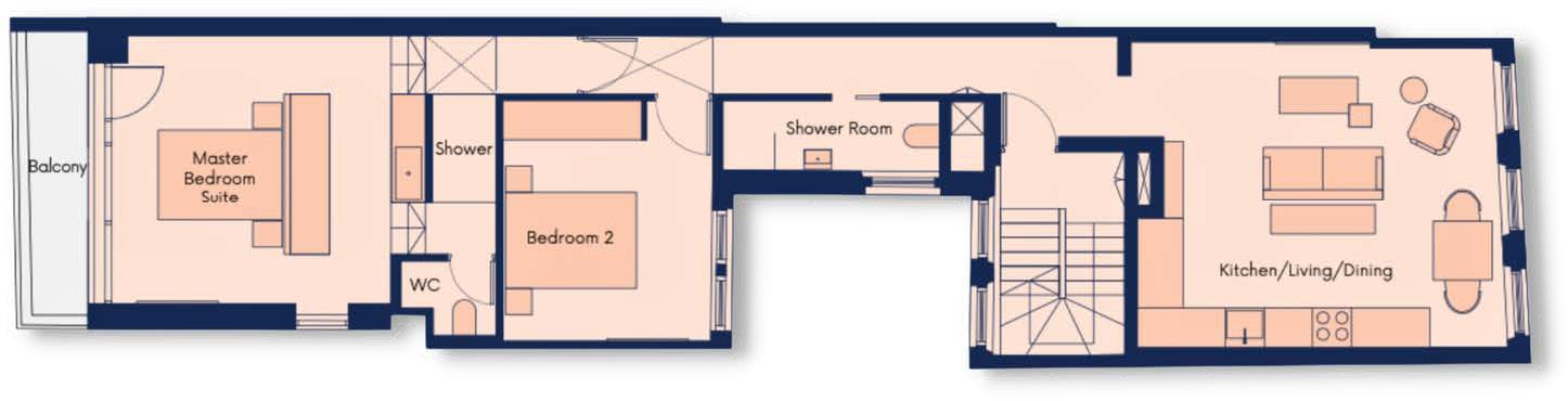 Refined 2-Bed Soho Apartment with AC · Sleeps 6 in Bateman Street W1D - Property image 5 - VivreStays