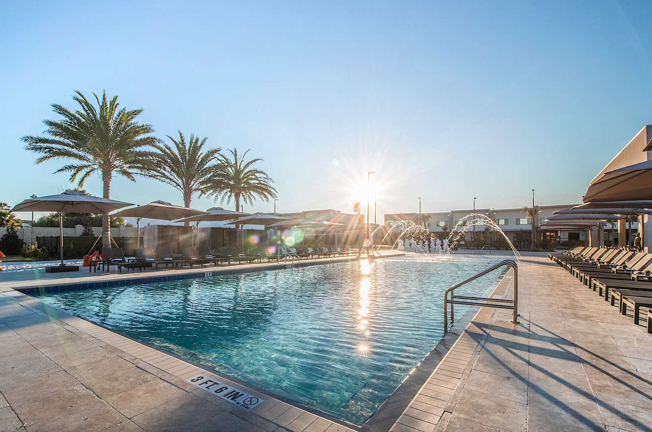Take a refreshing dip in the inviting resort pool