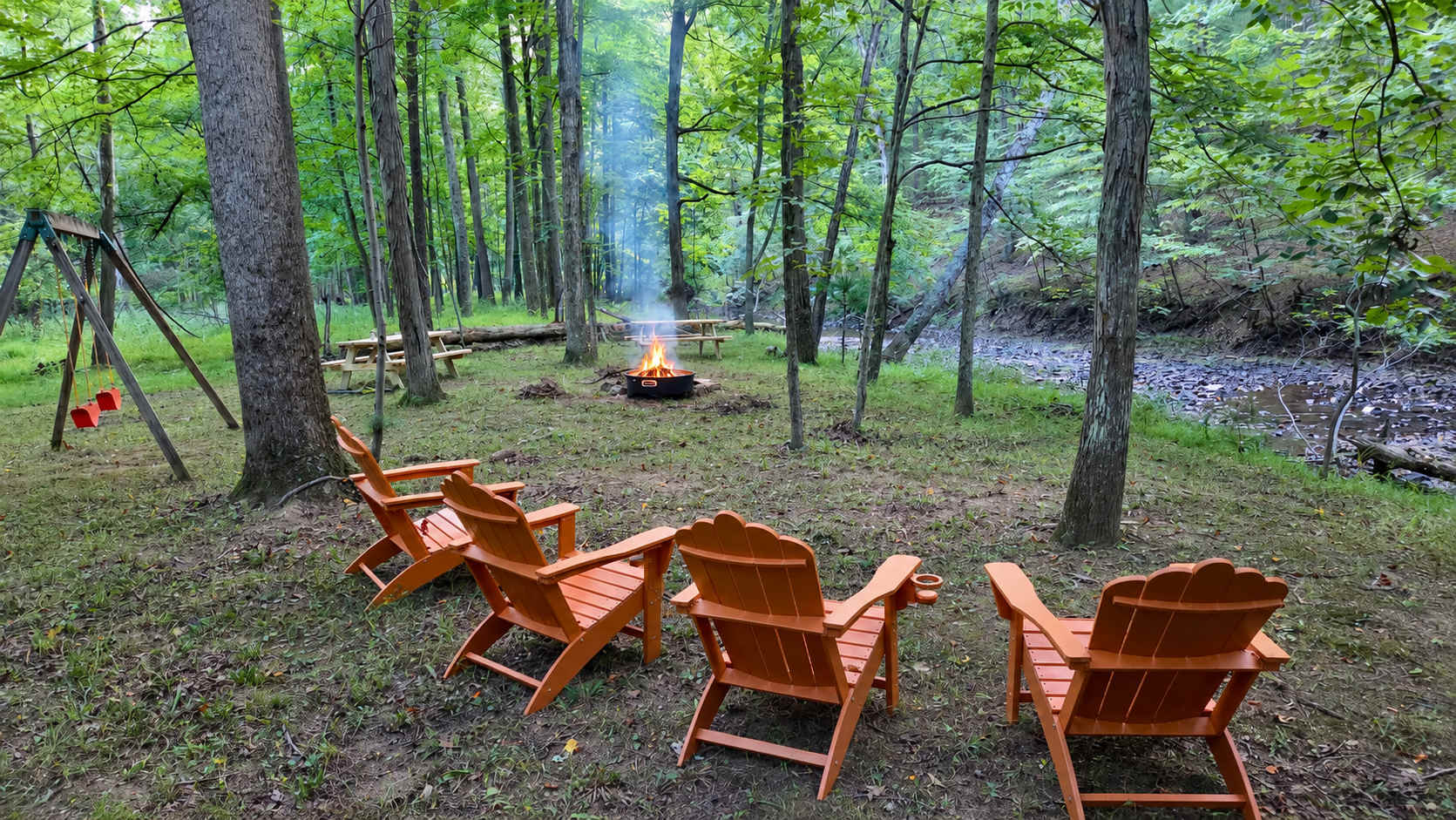 Wooded Cabin Escape w Fire Pit & Family Ready