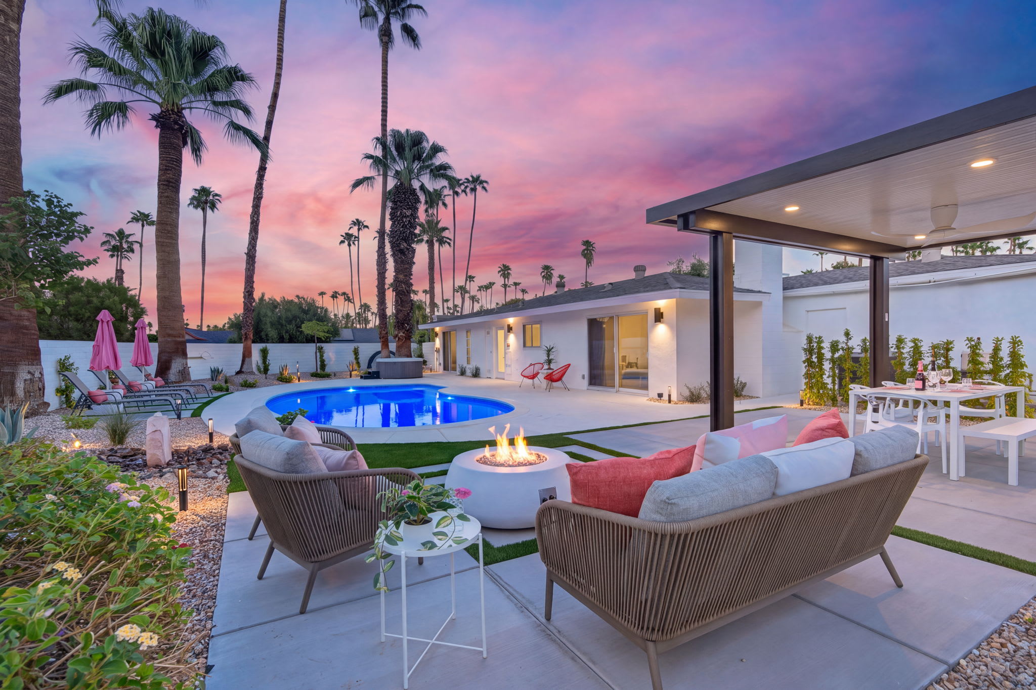 Peach Palm Villa | Mid-Century Desert Retreat — Palm Springs, CA — vacation rental