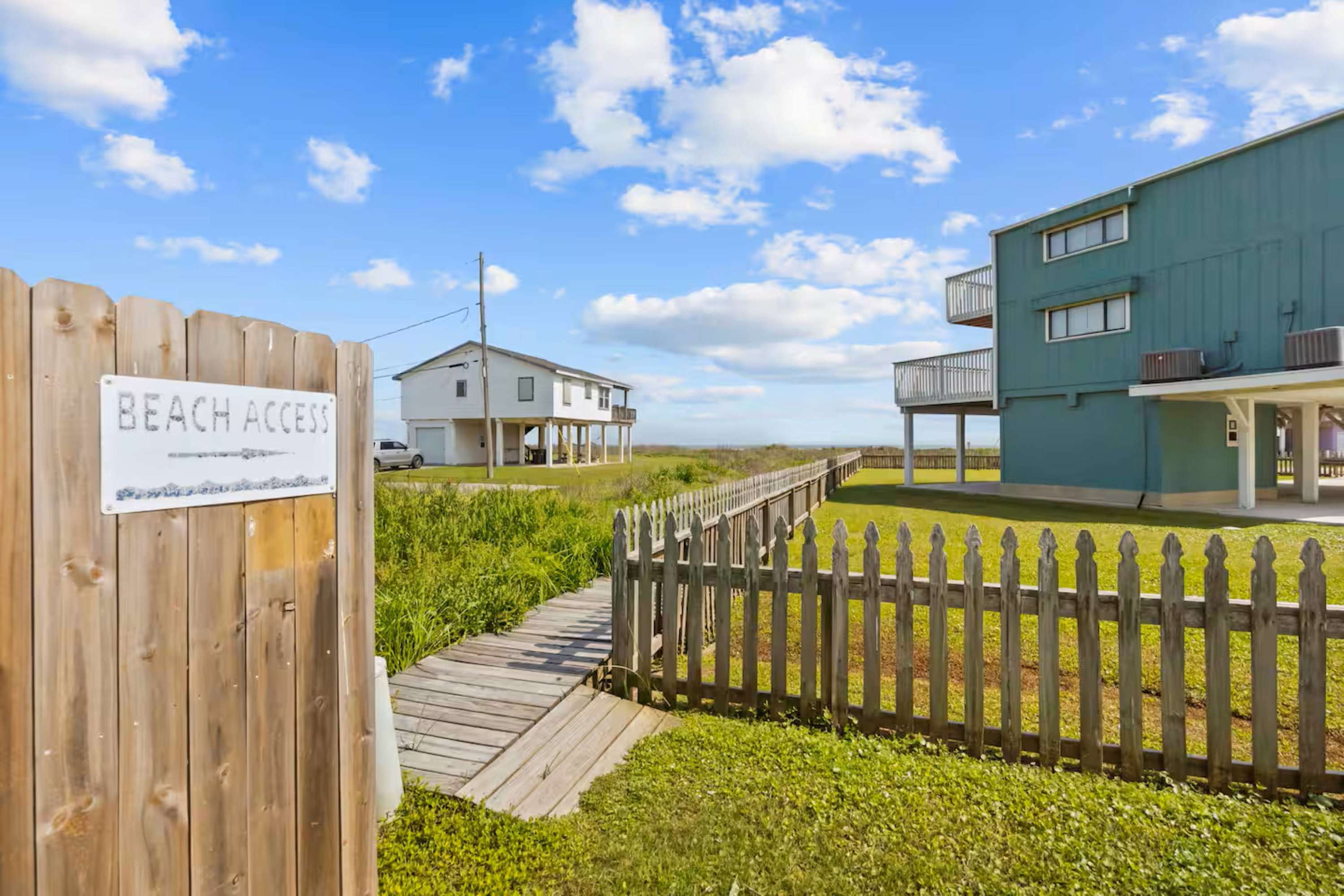 1 of 2 beach access points directly from the property.