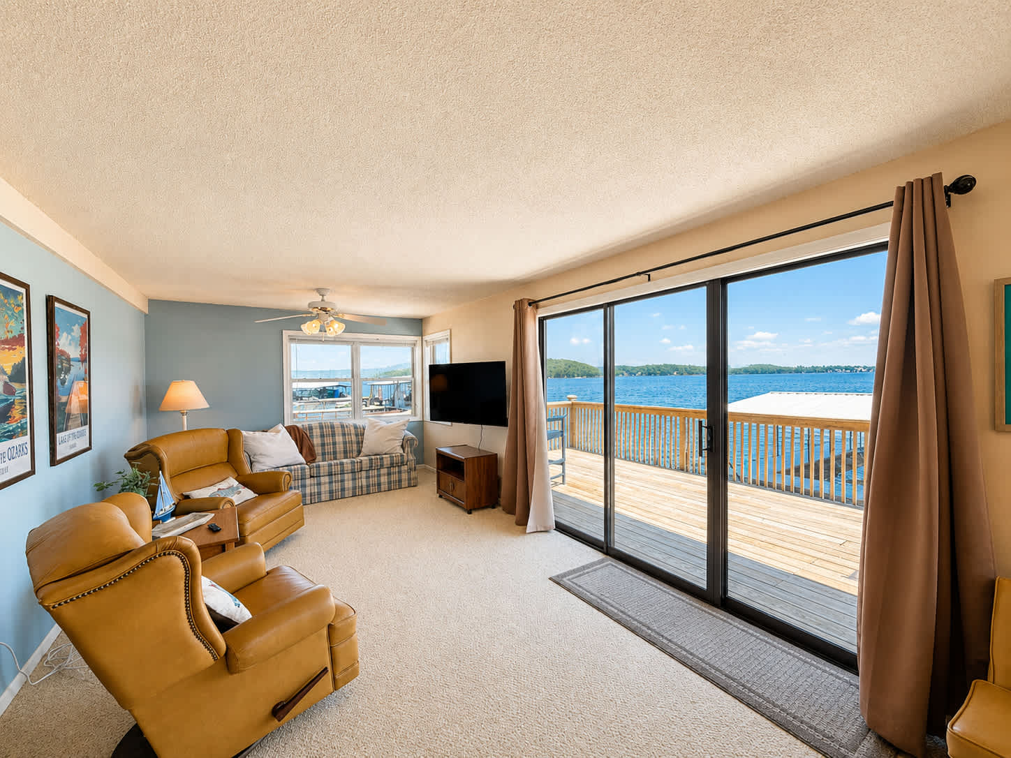 Curl up in the living room in Waters Edge & stream your favorites on the smart TV​