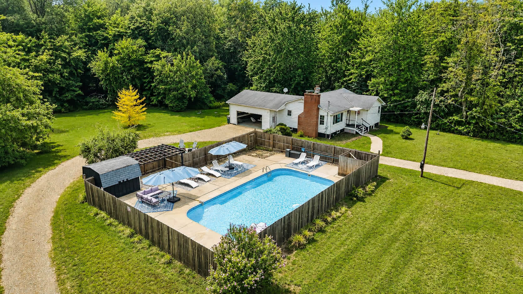 Evergreen Acres • Woodland Preserve • Private Pool