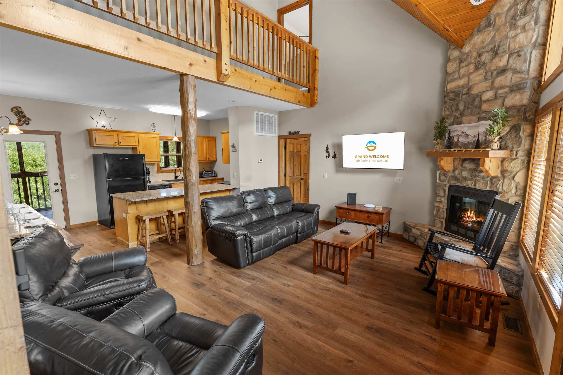 Spacious living area with ample seating