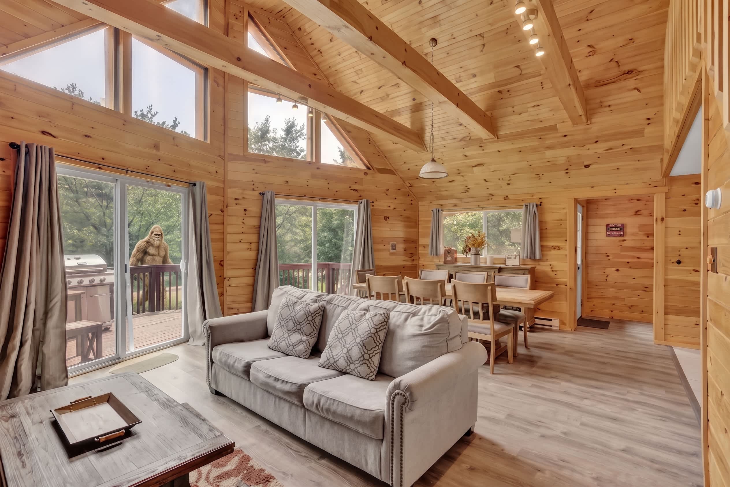 Secluded Stream Front Log Cabin | HotTub | FirePit