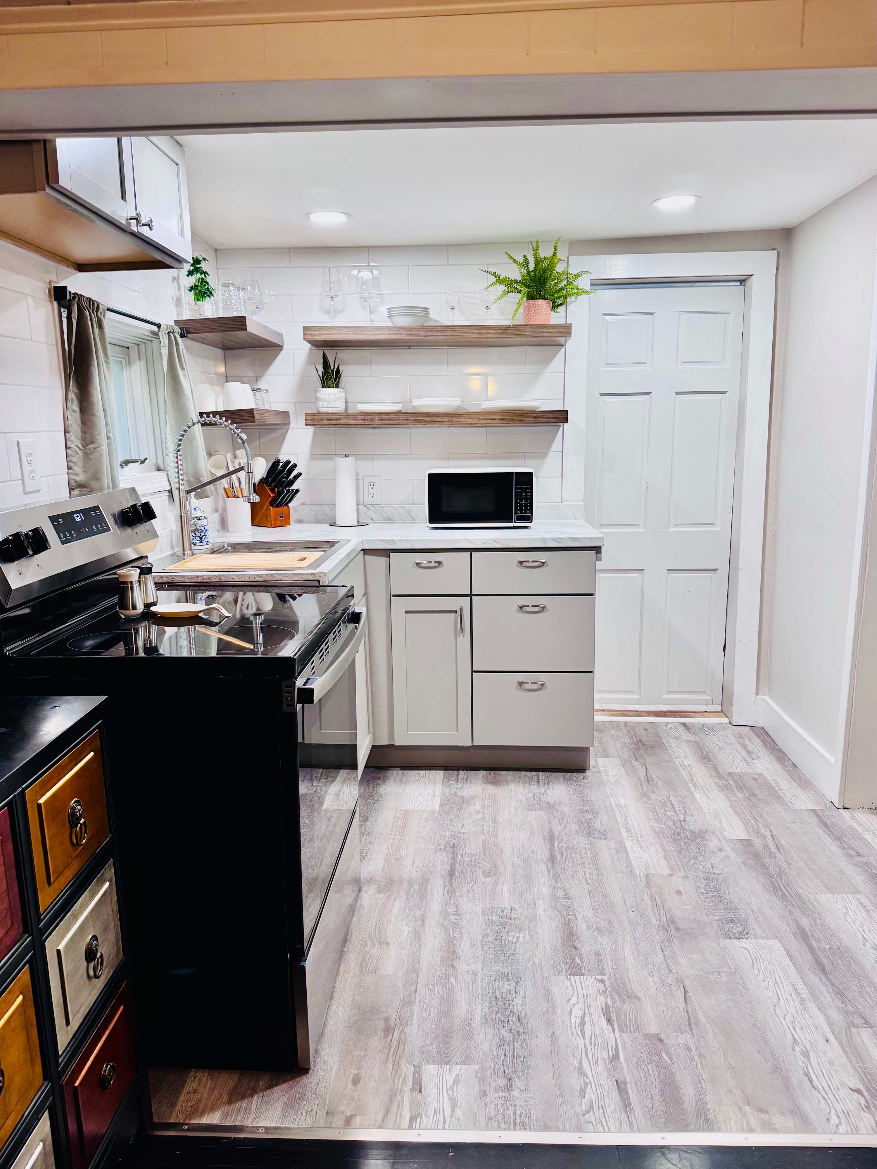 Bright and open kitchen area