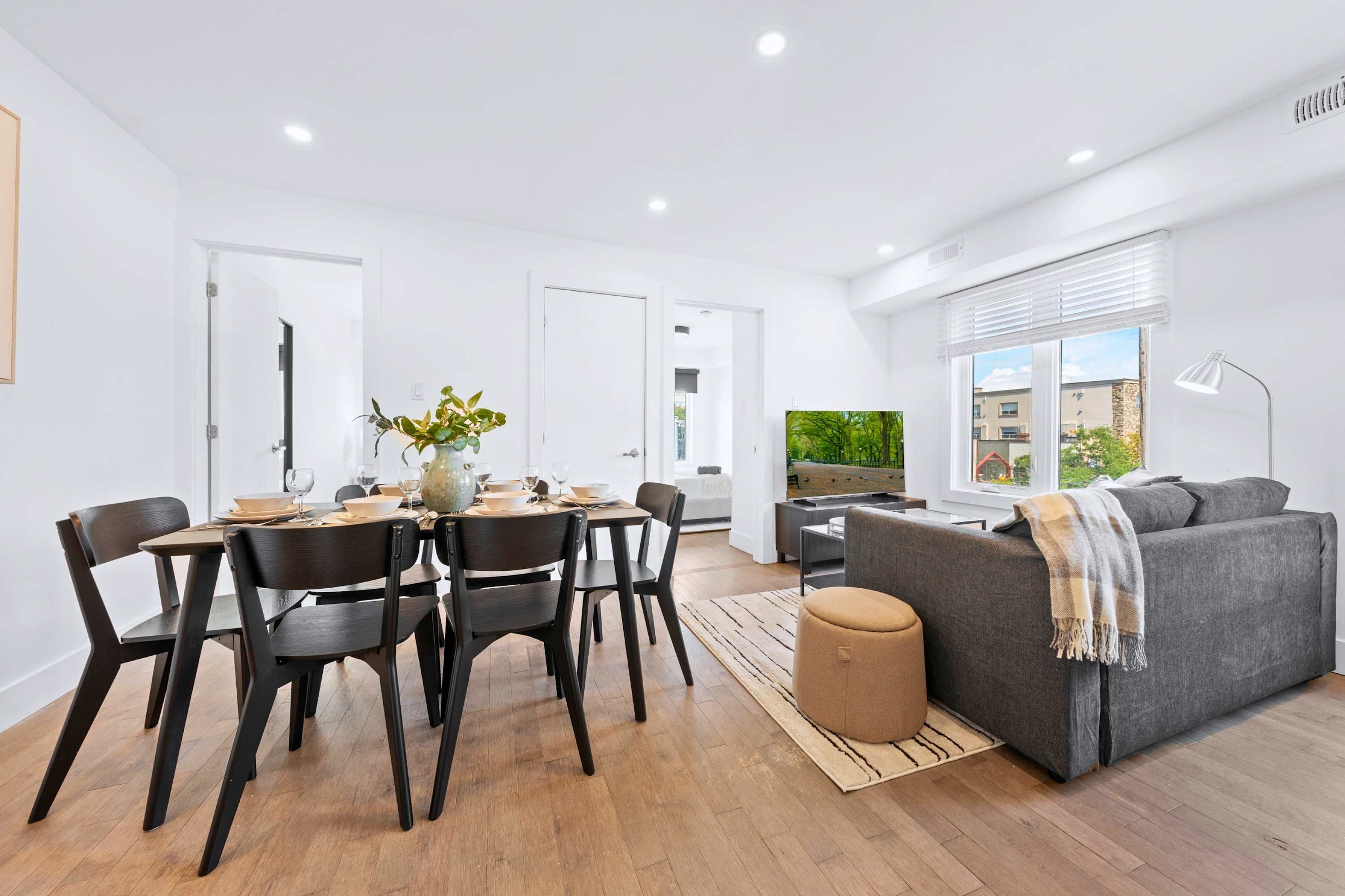 Bright, fluid common spaces designed to keep everyone connected.