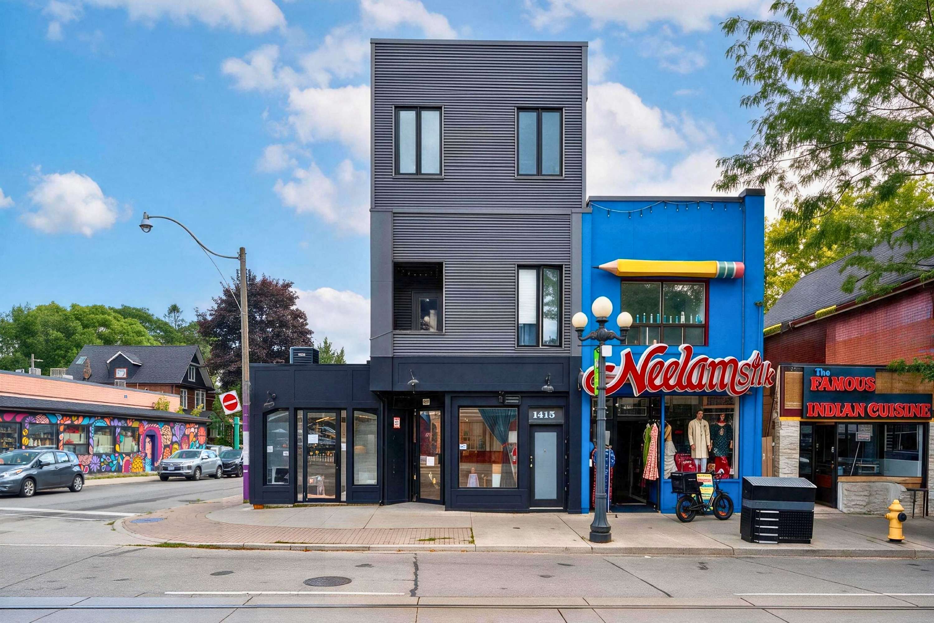 Located right above local shops in a walkable neighborhood.