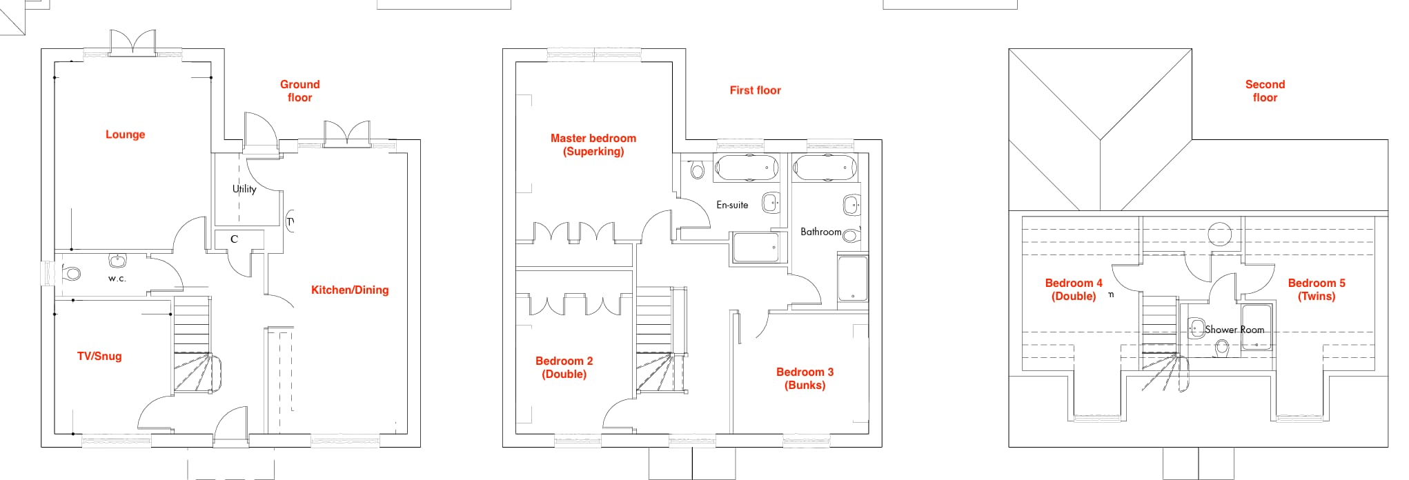 A handy floor plan for planning your stay