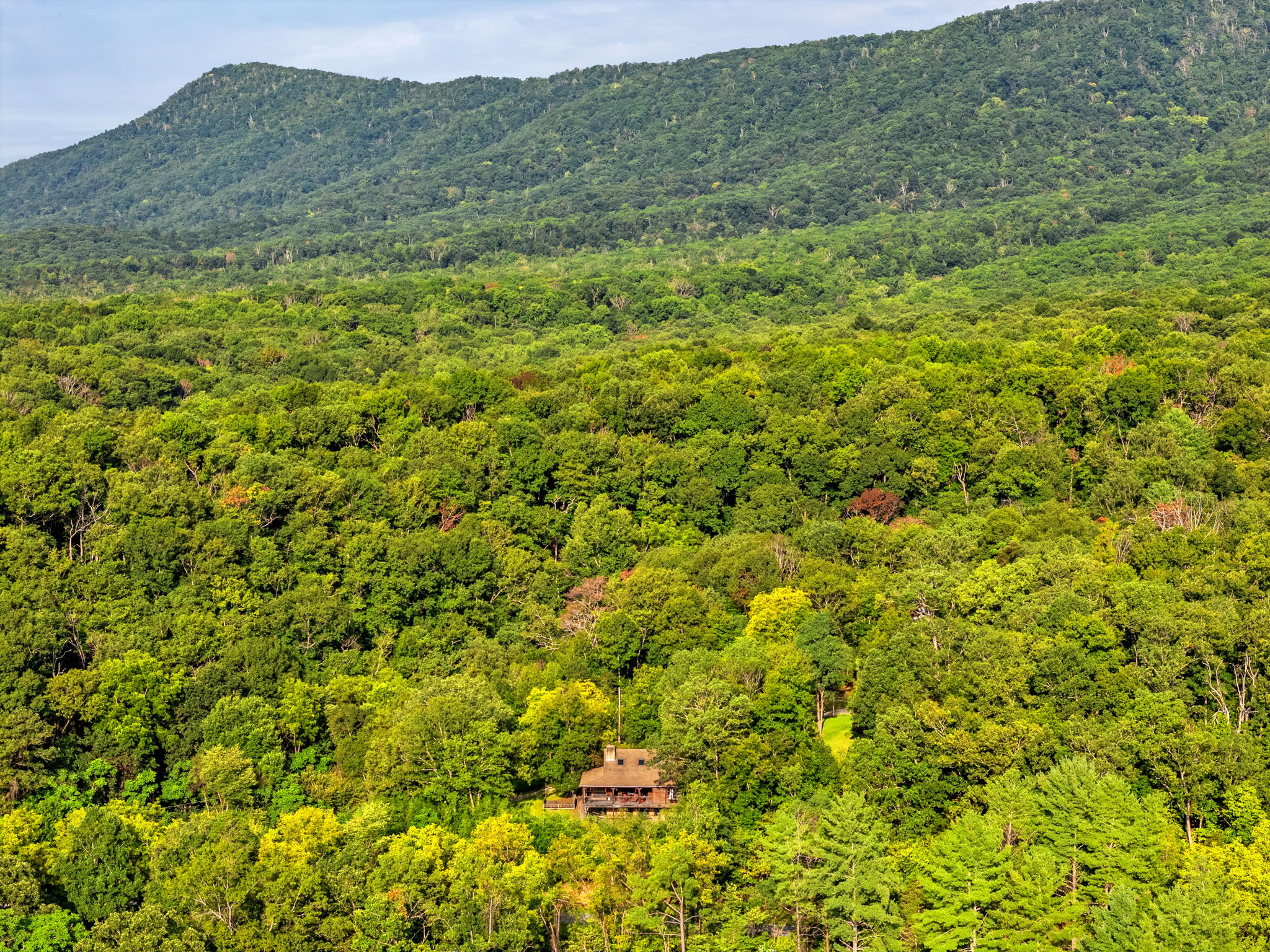 Real Log Cabin w Stunning Shenandoah Views