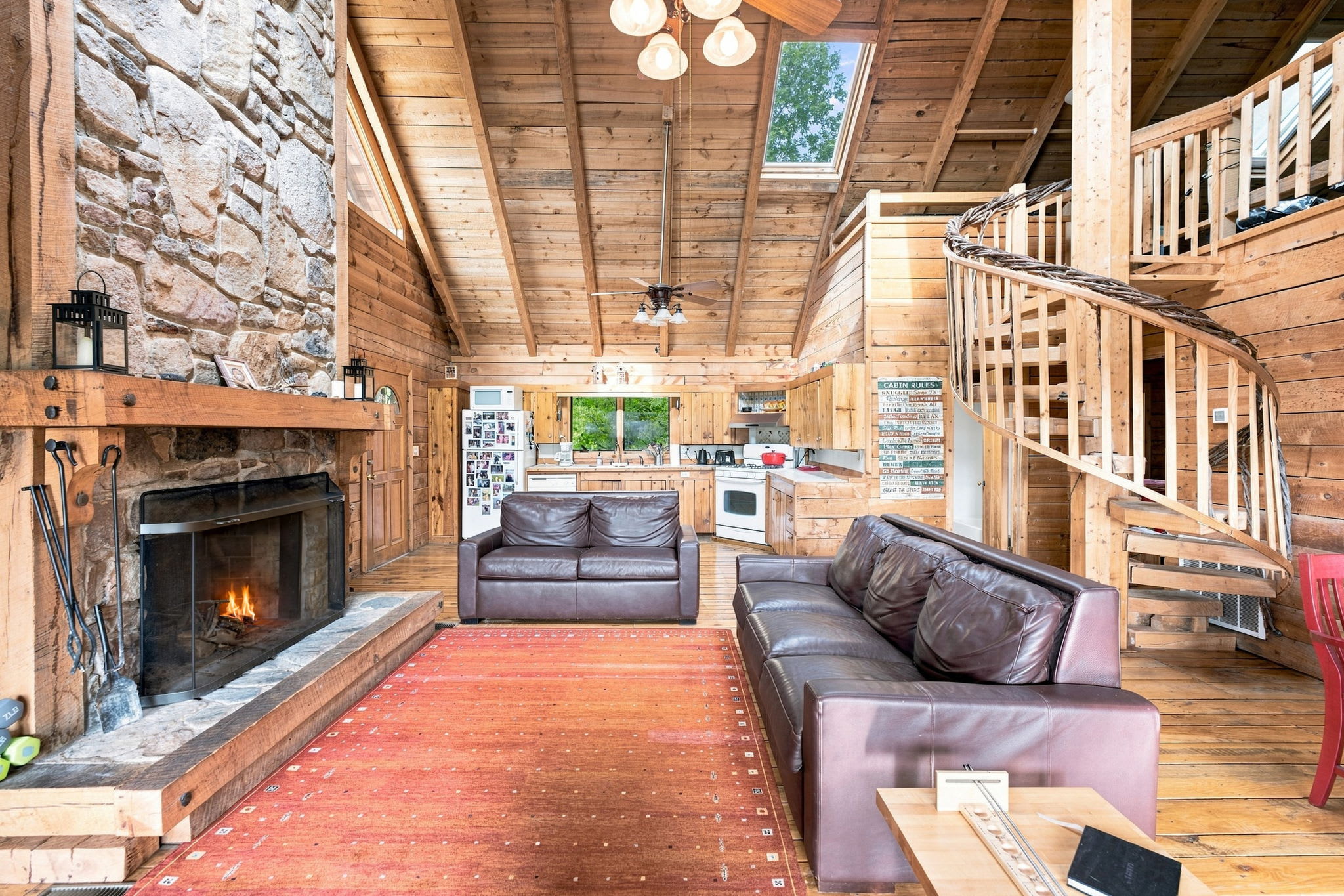 Real Log Cabin w Stunning Shenandoah Views