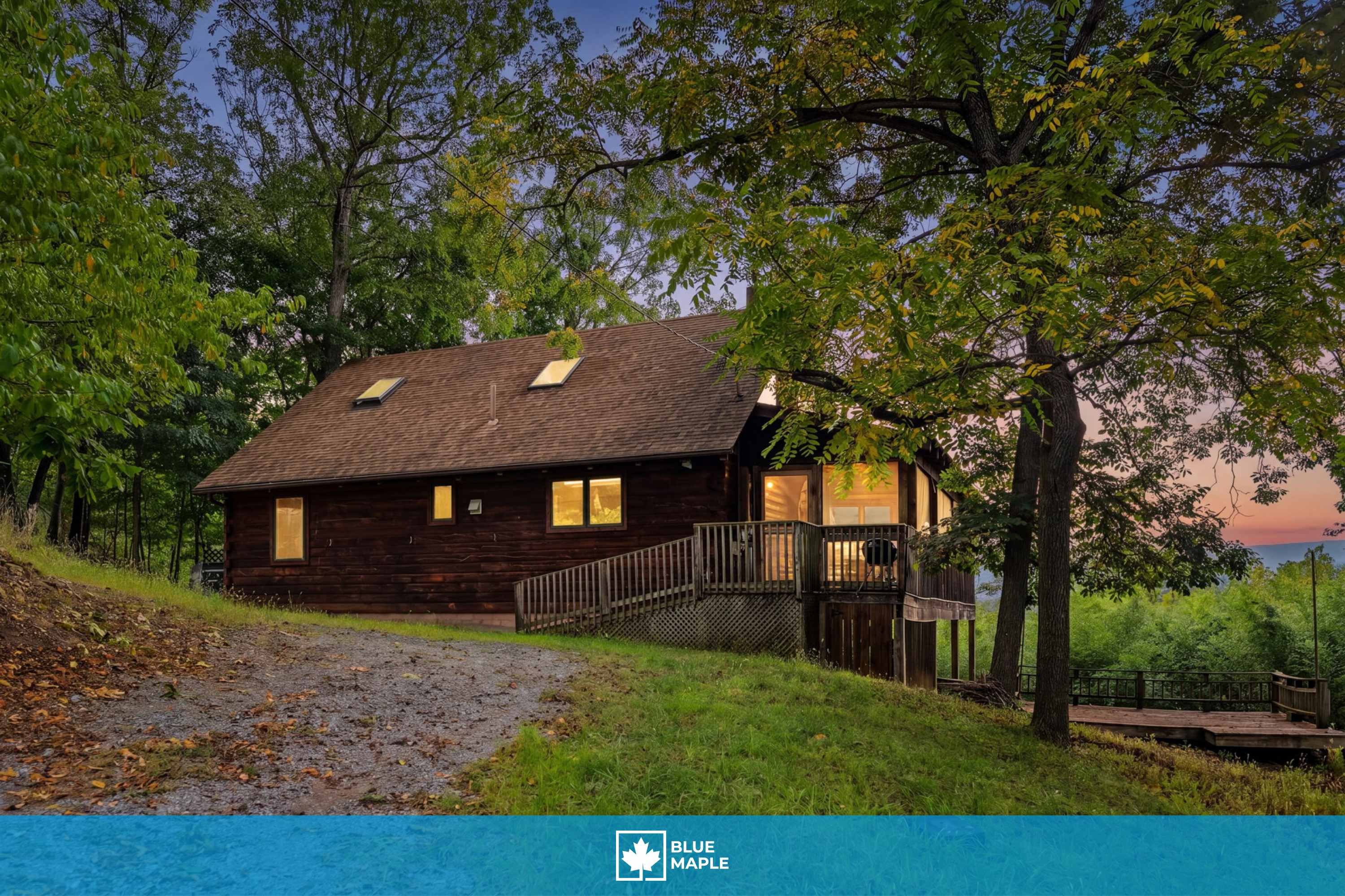 Real Log Cabin w Stunning Shenandoah Views