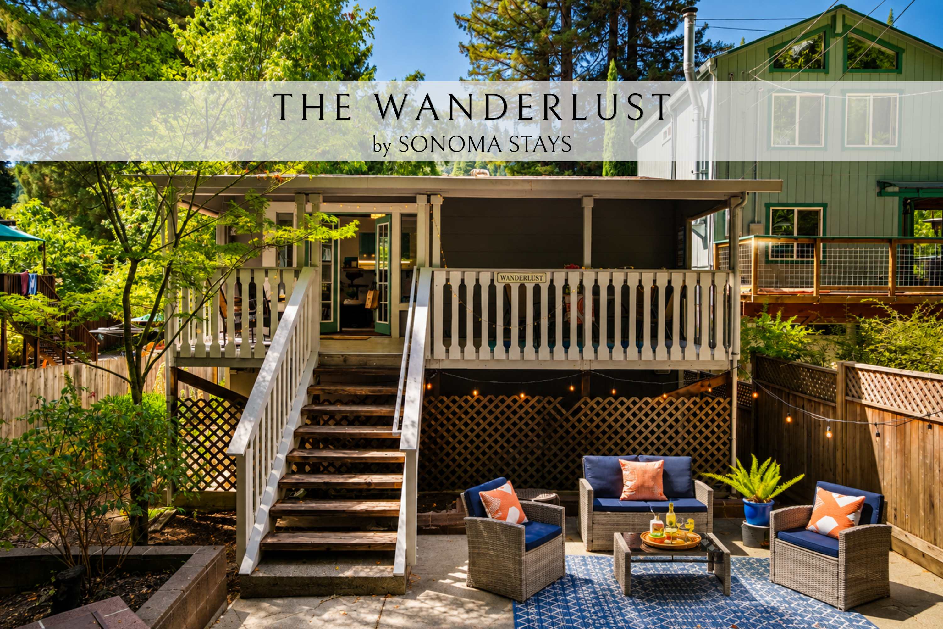 The Wanderlust | Redwoods, Hot Tub & Wine Country — Guerneville, CA — vacation rental