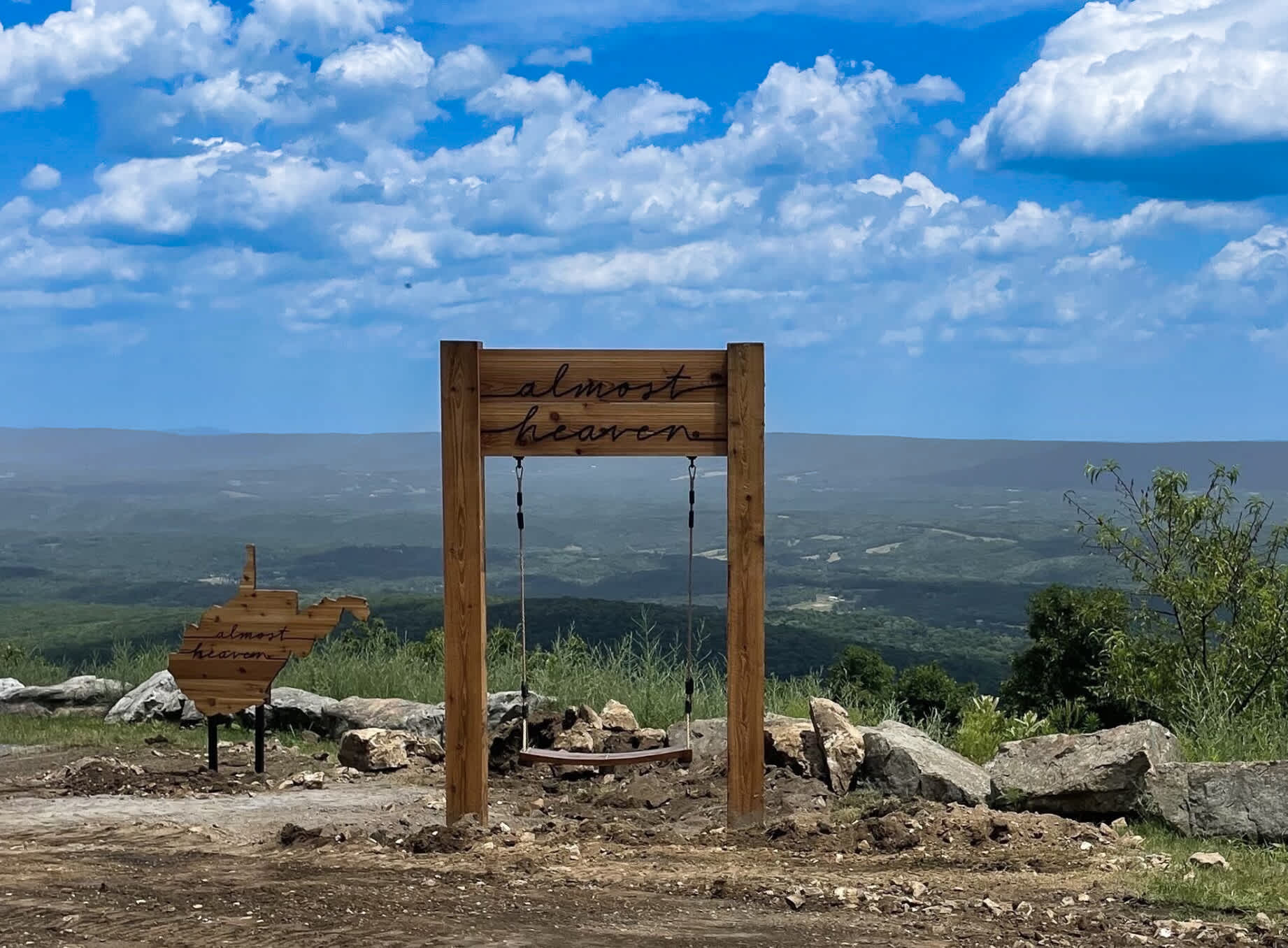 Can you find an Almost Heaven swing? This one is at Cacapon State Park